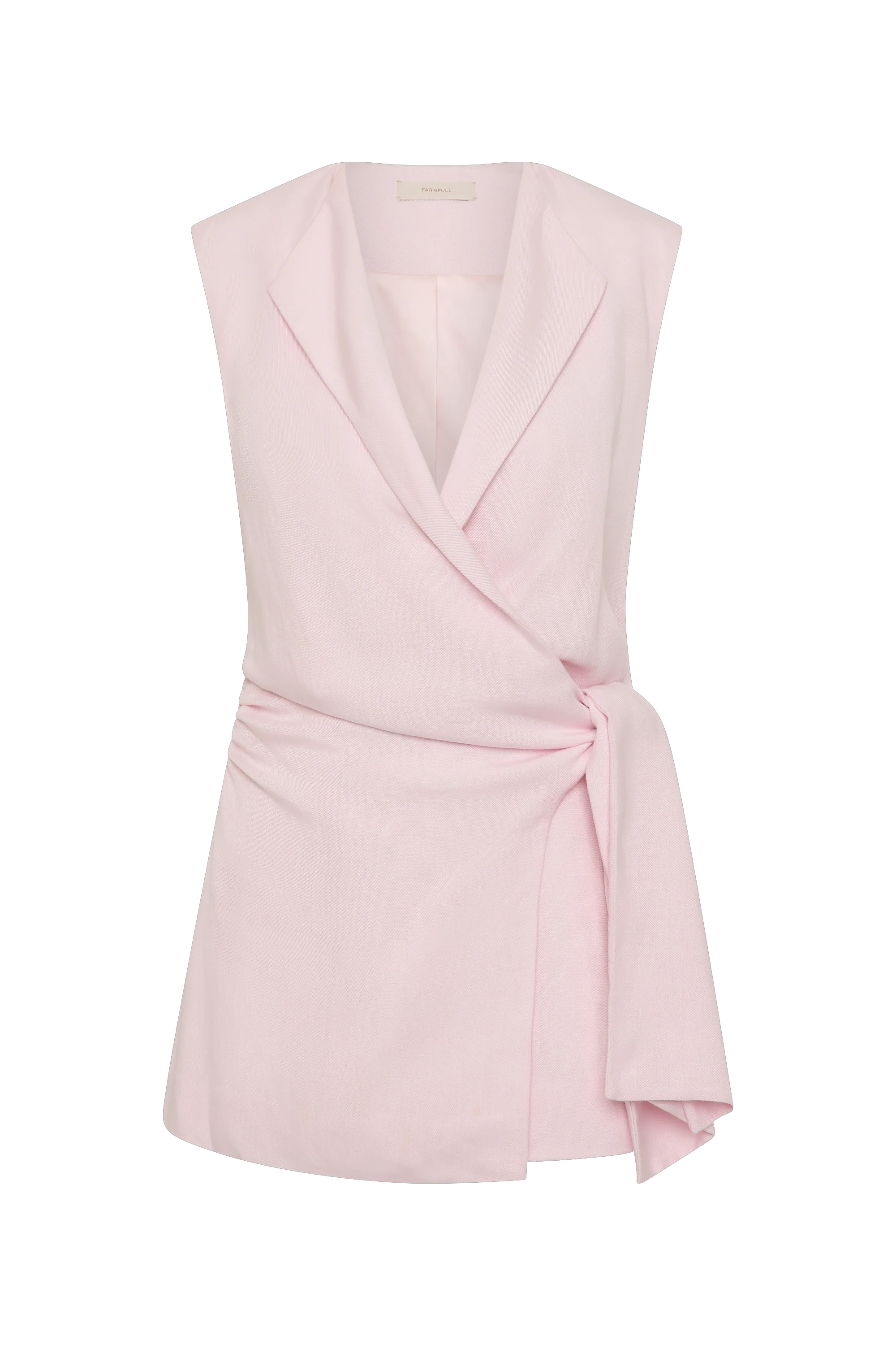 Jagger Wrap Vest Pale Pink - Image 6