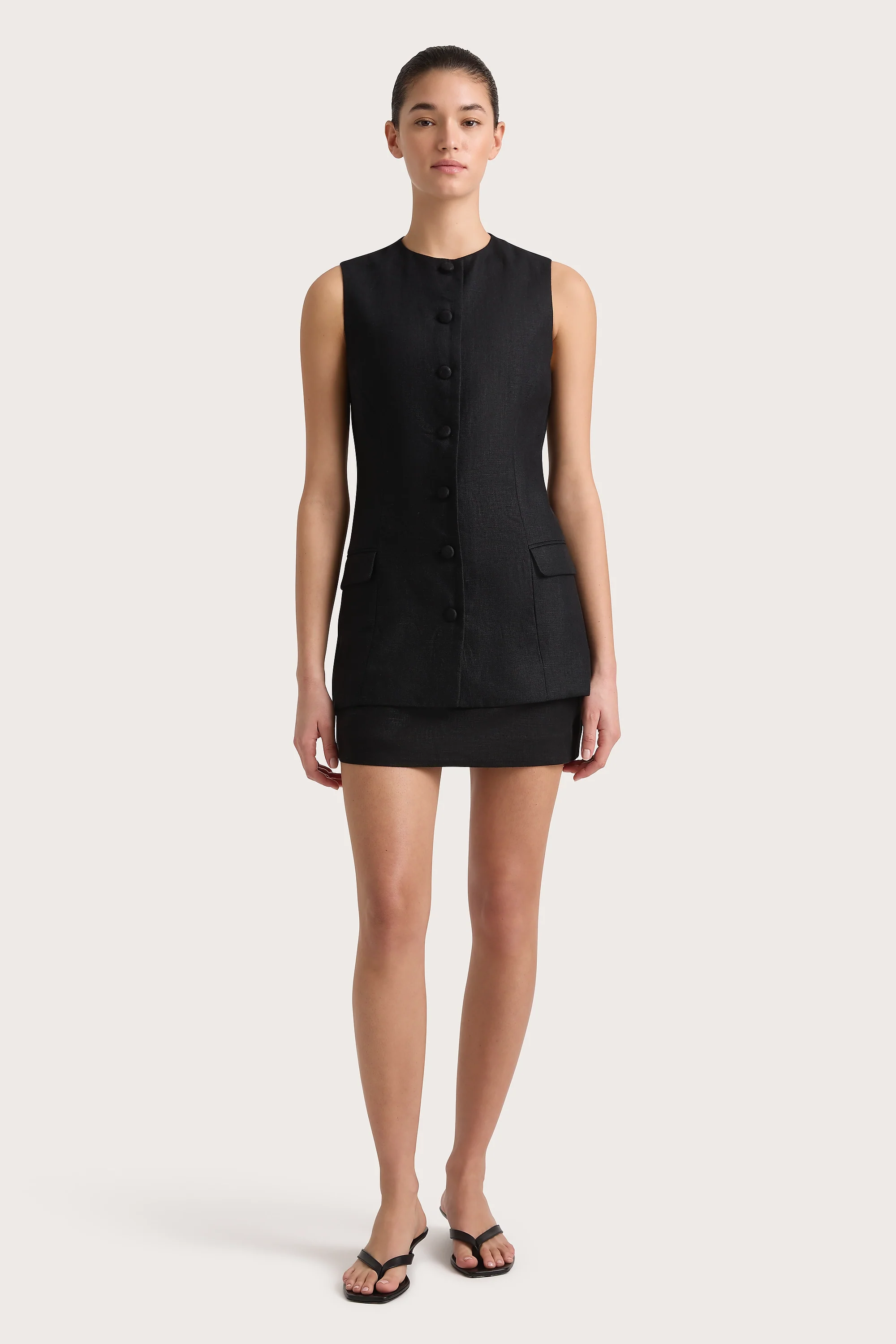 Jane Vest Black - Final Sale