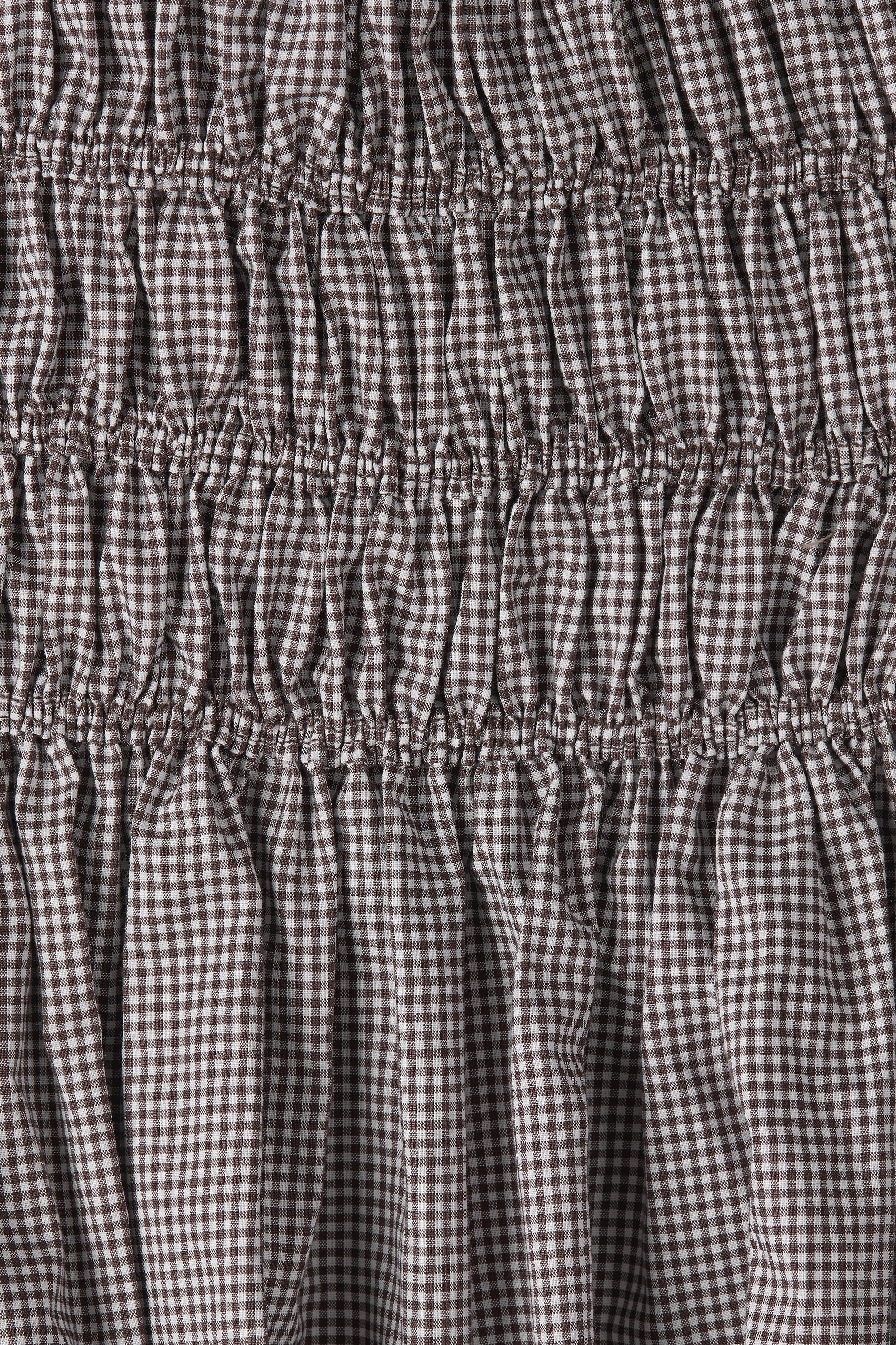 Janne Mini Dress Hanne Gingham Espresso - Final Sale - Image 5