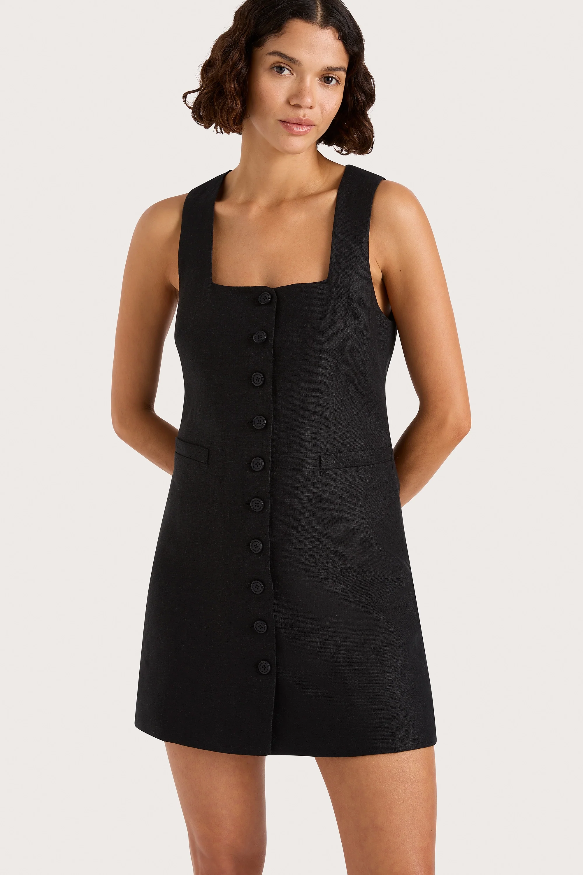 Jaques Mini Dress Black - Image 3