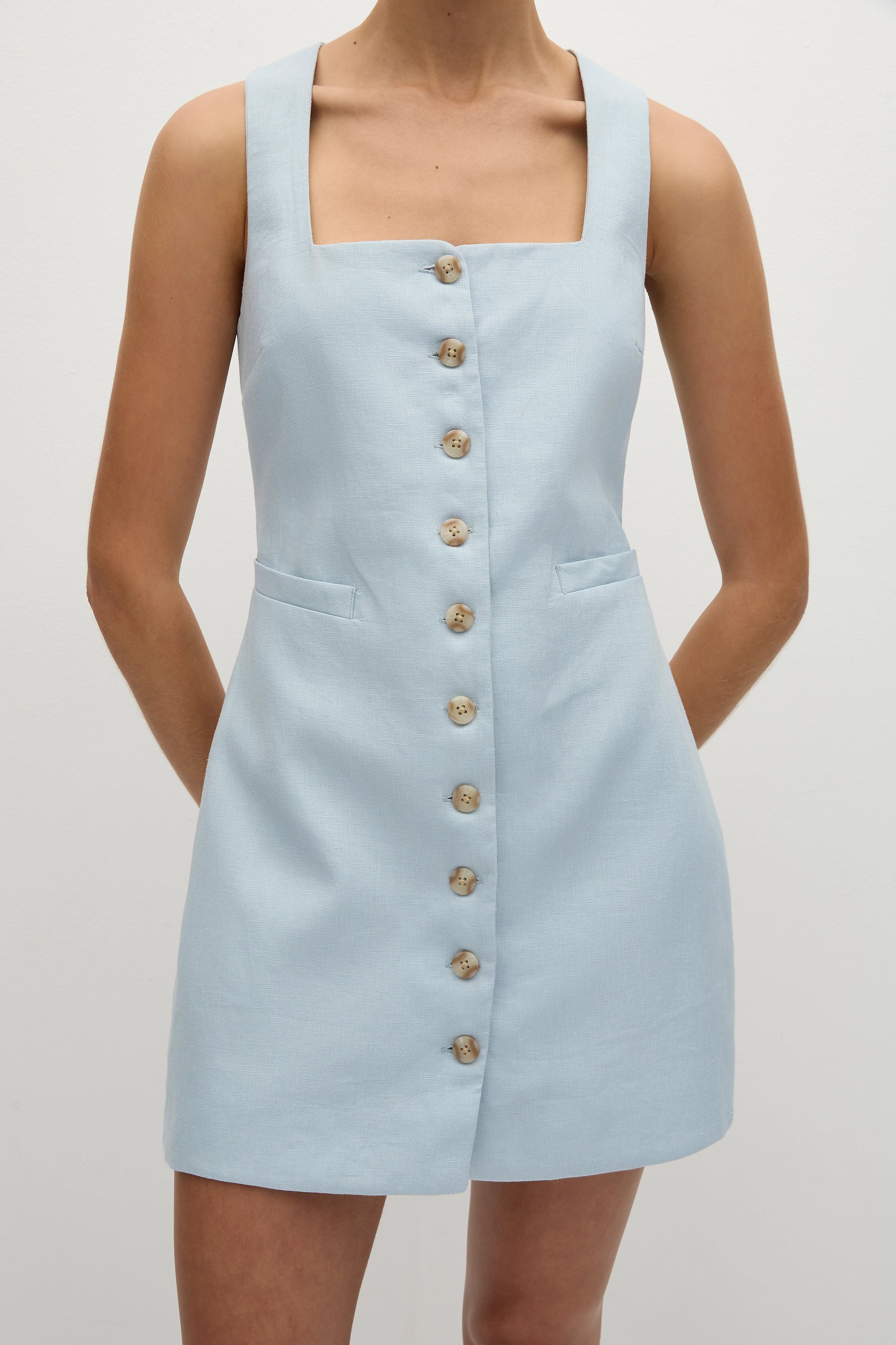 Jaques Mini Dress Sky Blue - Final Sale - Image 2