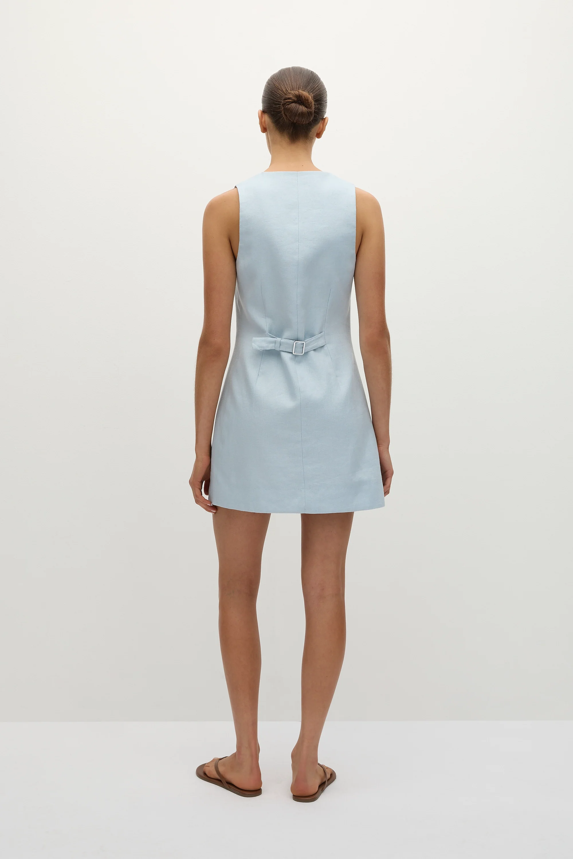 Jaques Mini Dress Sky Blue - Final Sale - Image 4