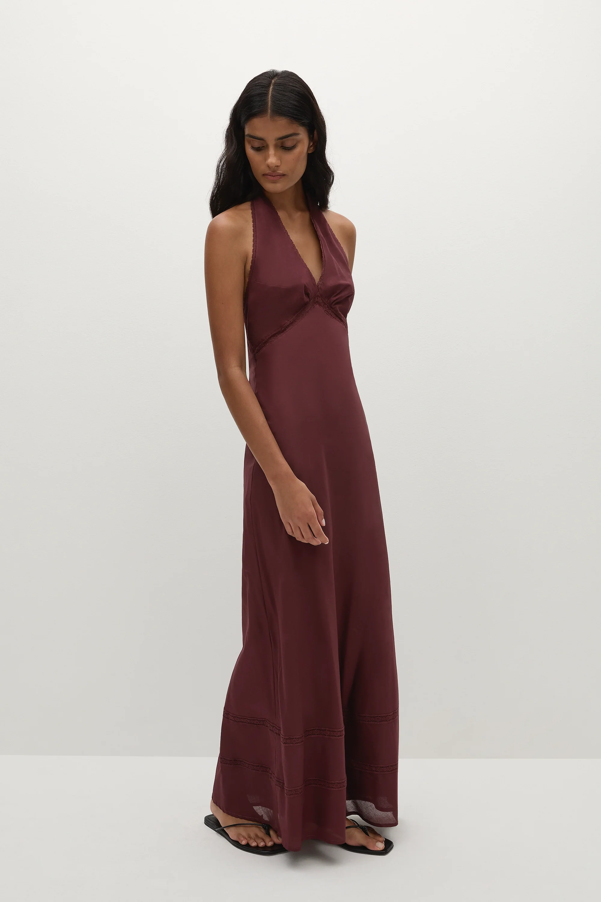 Jasmine Maxi Dress Bordeaux - Final Sale - Image 4