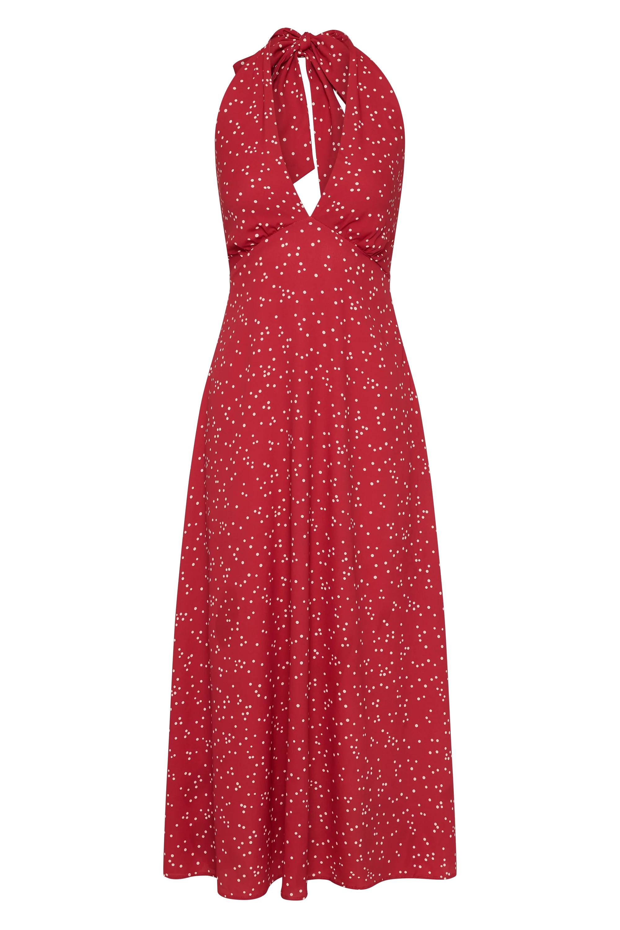 Jennah Midi Dress Linnea Dot Rosso - Image 6