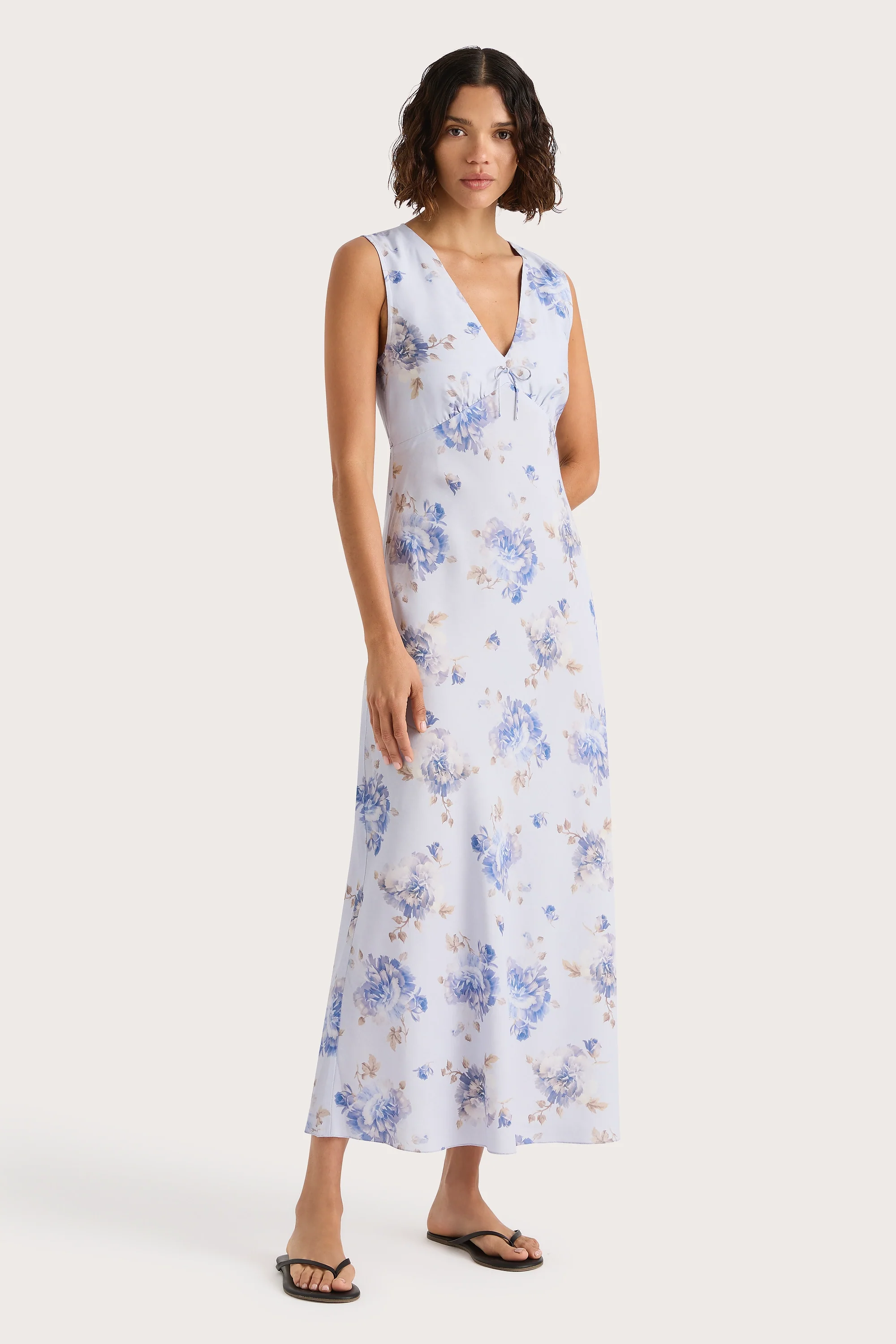 Josephine Maxi Dress Leona Floral Lilac - Final Sale - Image 2