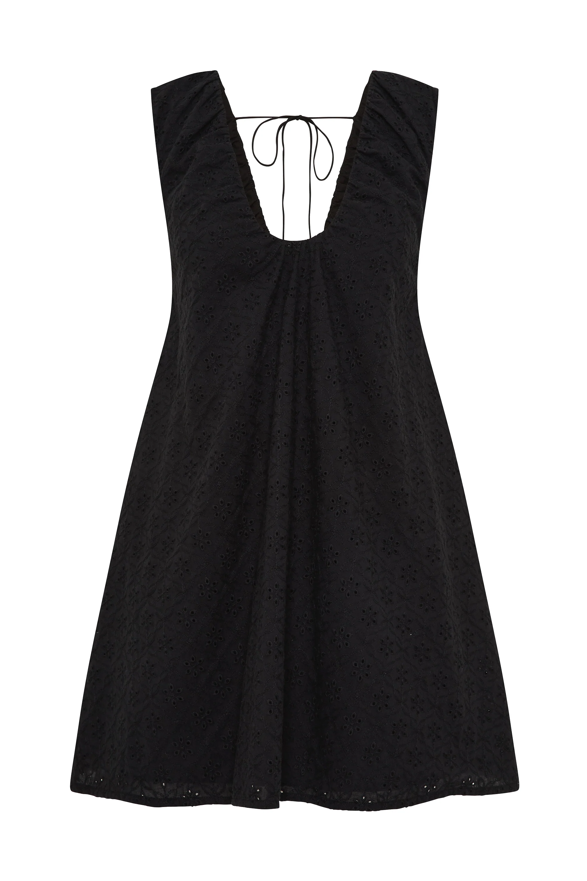 Juana Mini Dress Valentina Broderie Black - Image 6