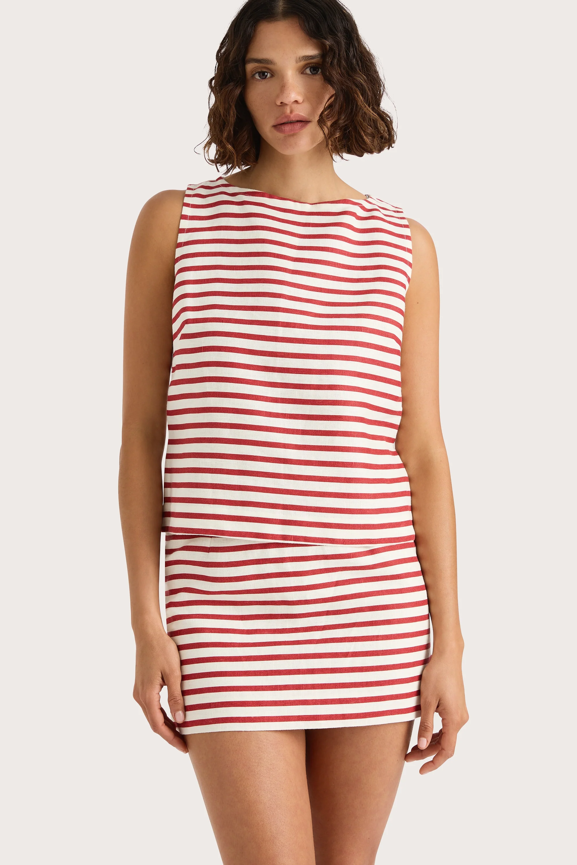 Kelly Top Breton Stripe Red - Final Sale - Image 5