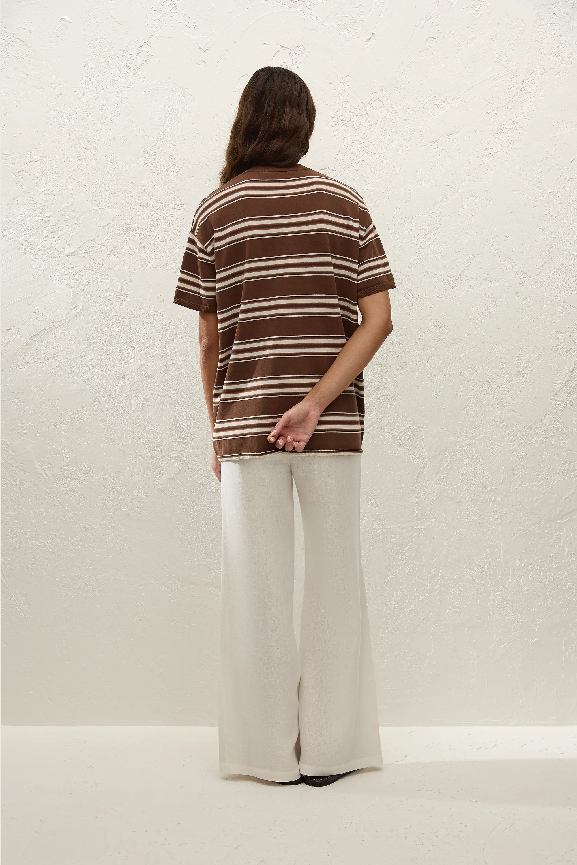 Le Paz Top Ombre Stripe Macro Carob - Image 10