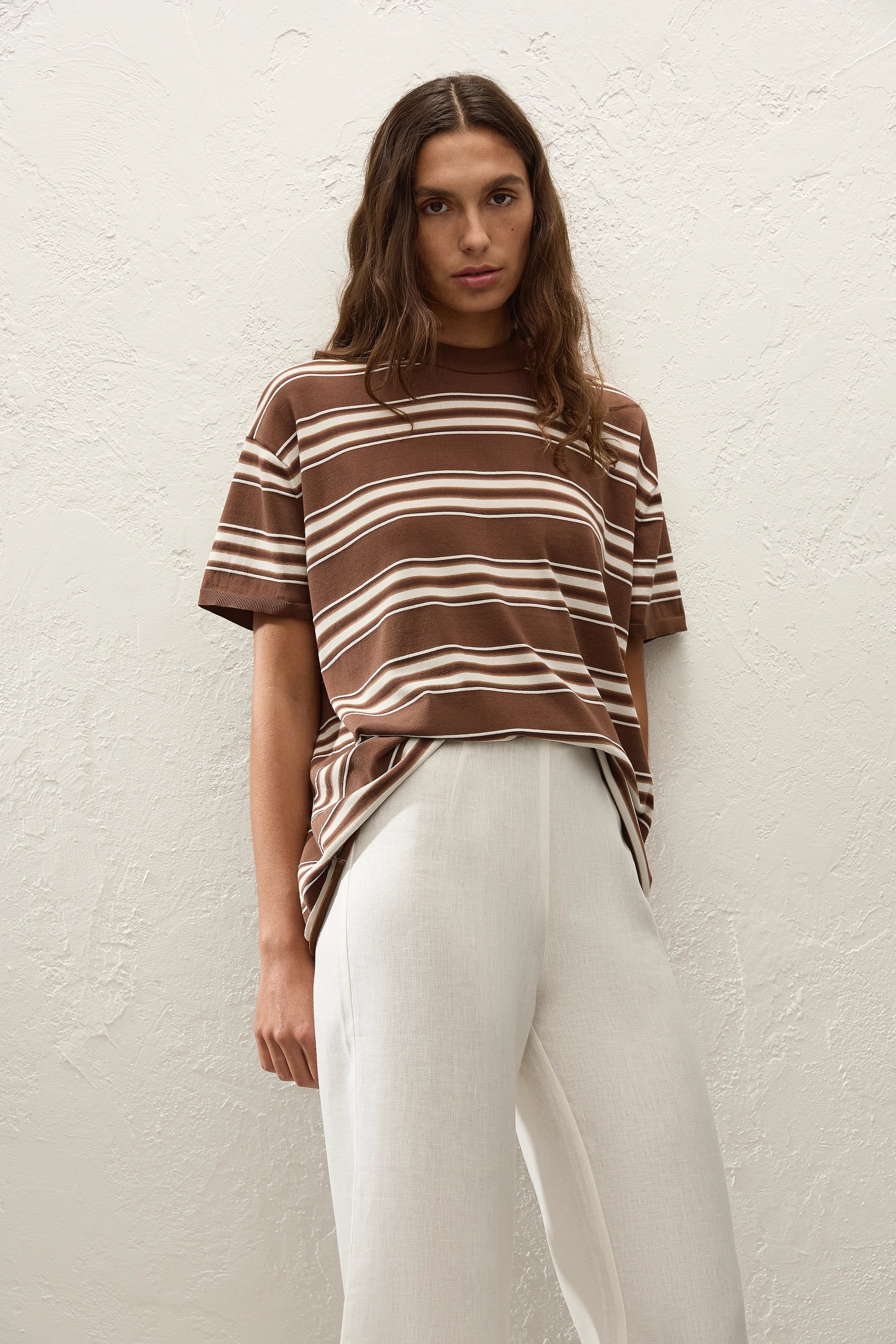 Le Paz Top Ombre Stripe Macro Carob - Image 5