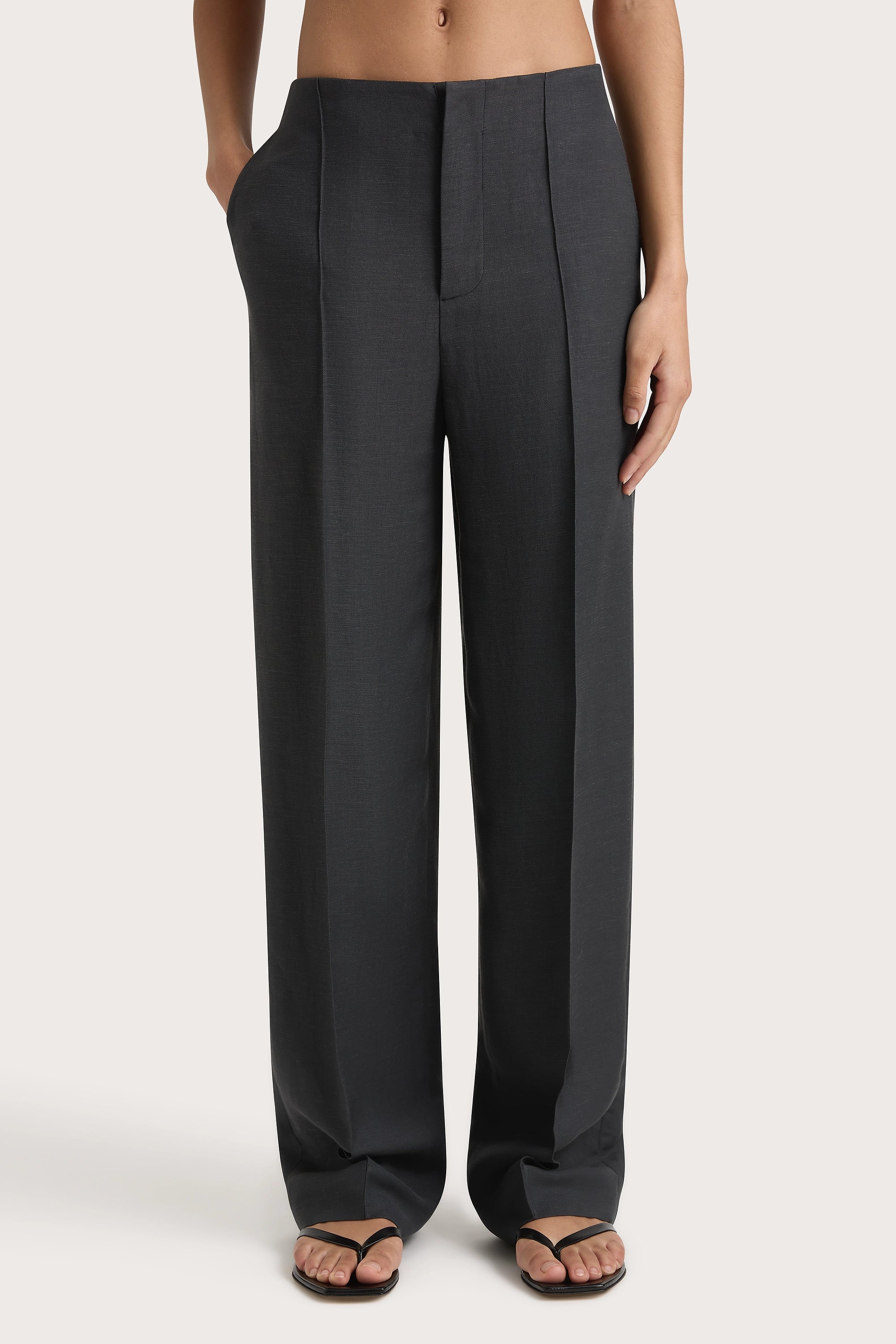 Lenza Trouser Charcoal - Final Sale - Image 5