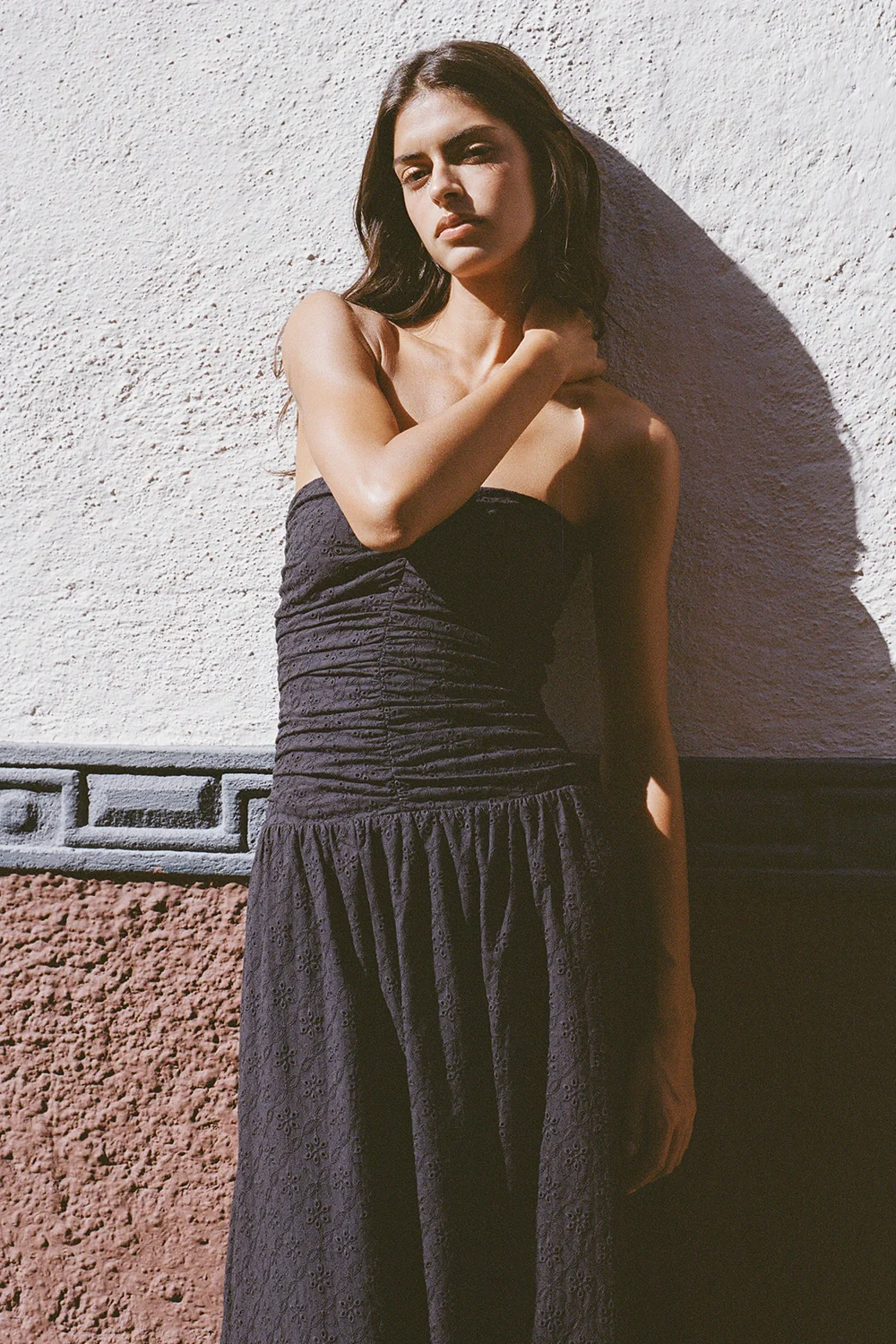 Lia Maxi Dress Valentina Broderie Black - Image 2