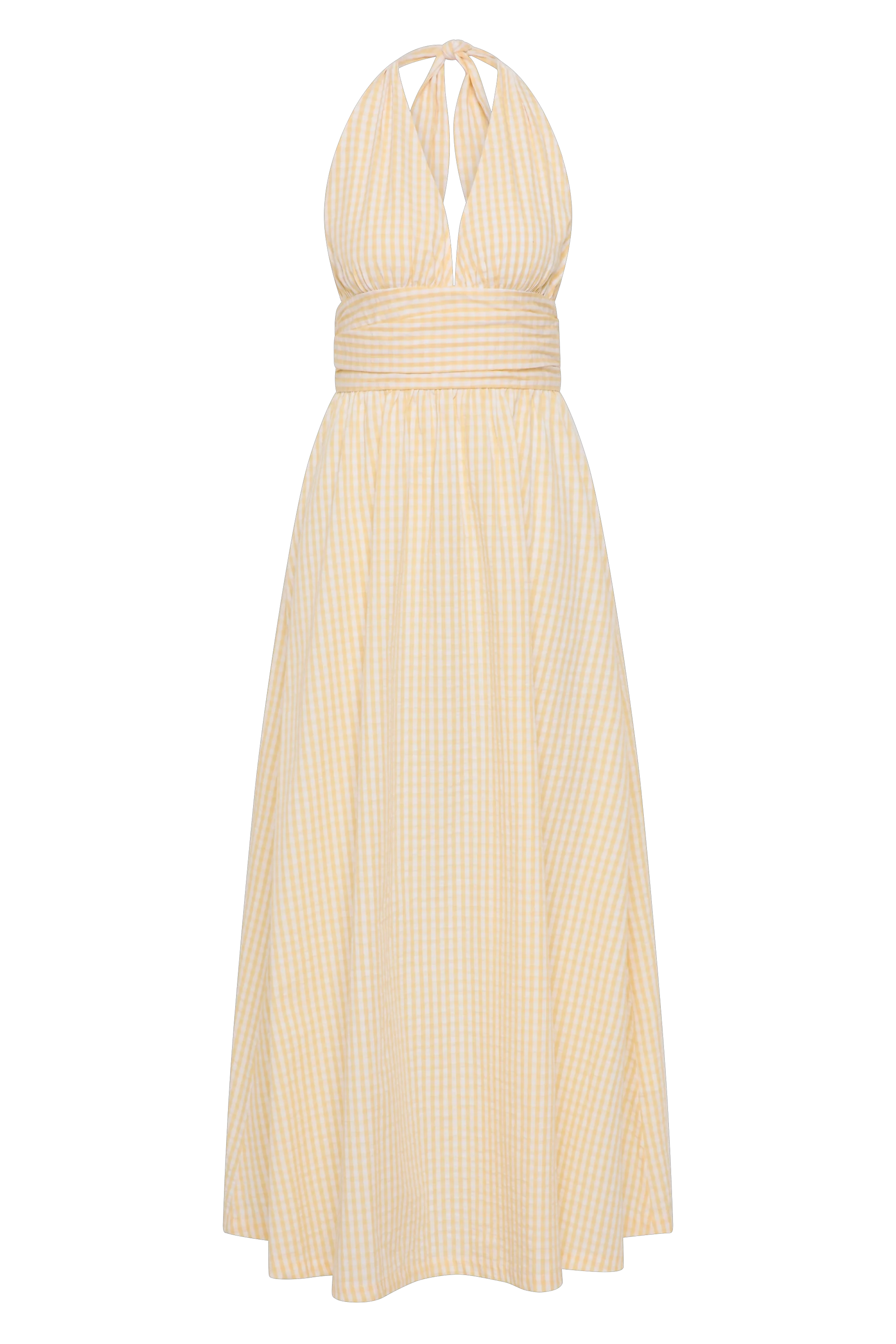 Lido Maxi Dress Butter Textured Gingham - Image 6