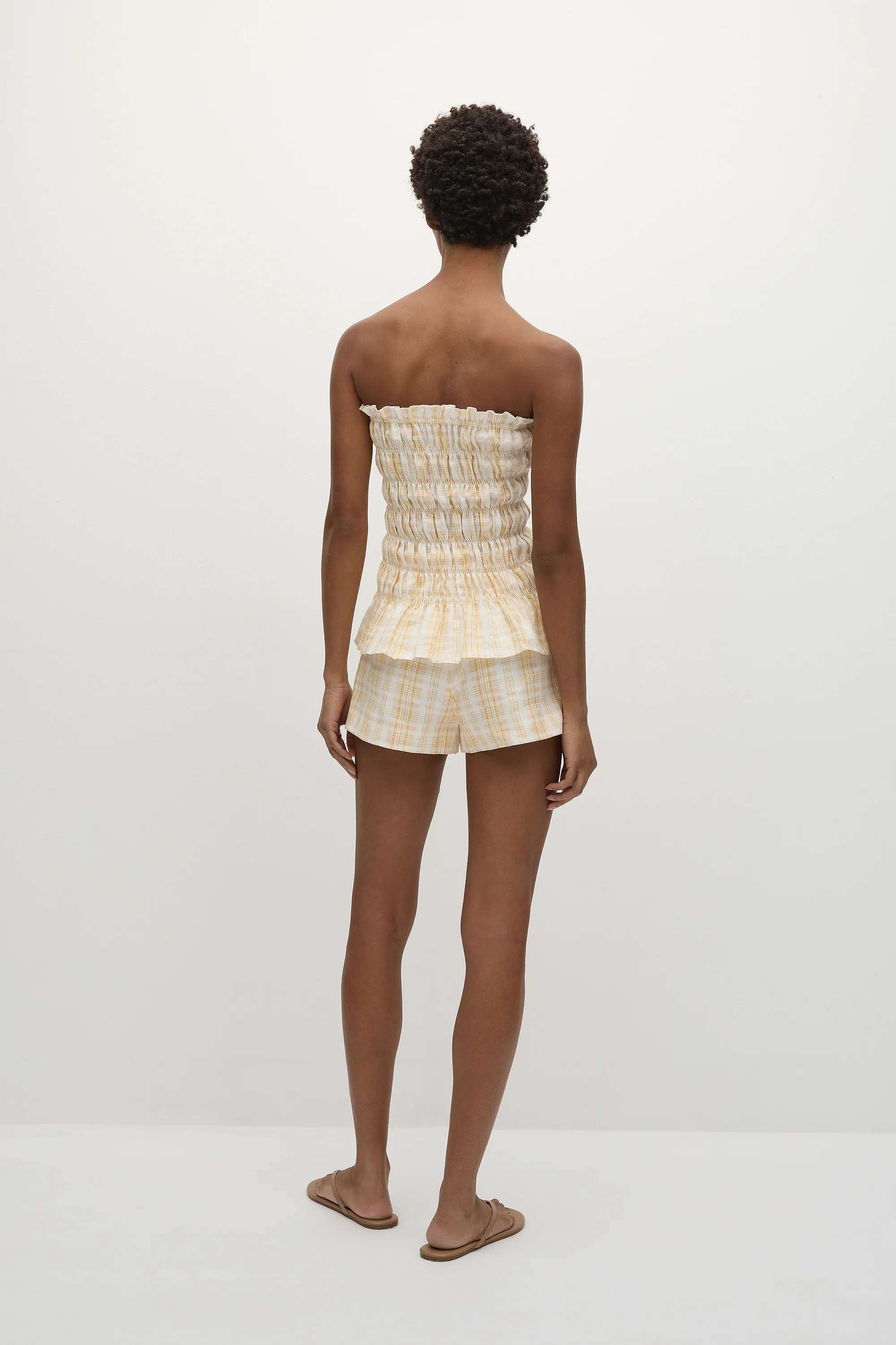 Lila Mini Shorts Piato Check - Final Sale - Image 5