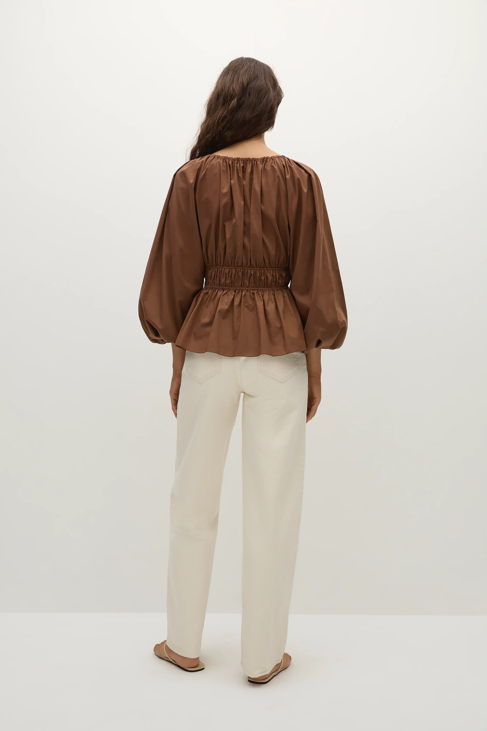 Lina Top Chestnut Brown - Final Sale - Image 4