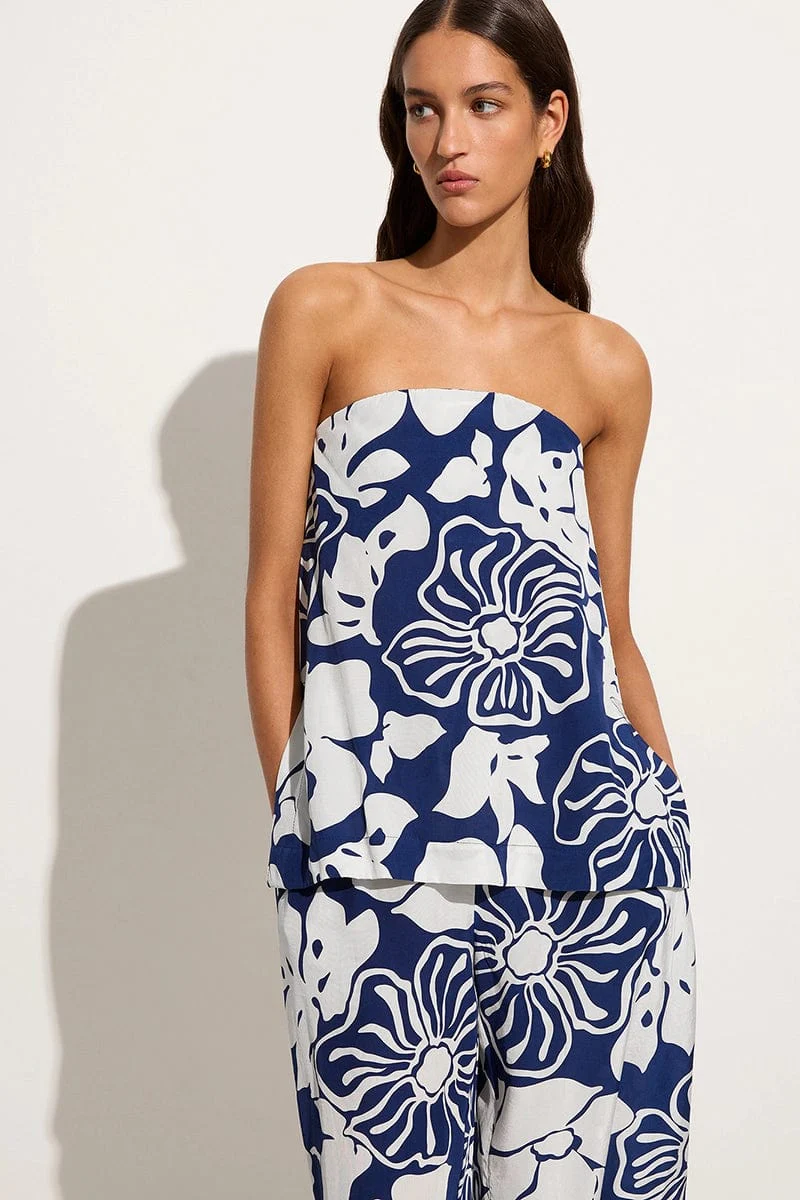 Lizette Top Mica Floral Navy - Final Sale - Image 4
