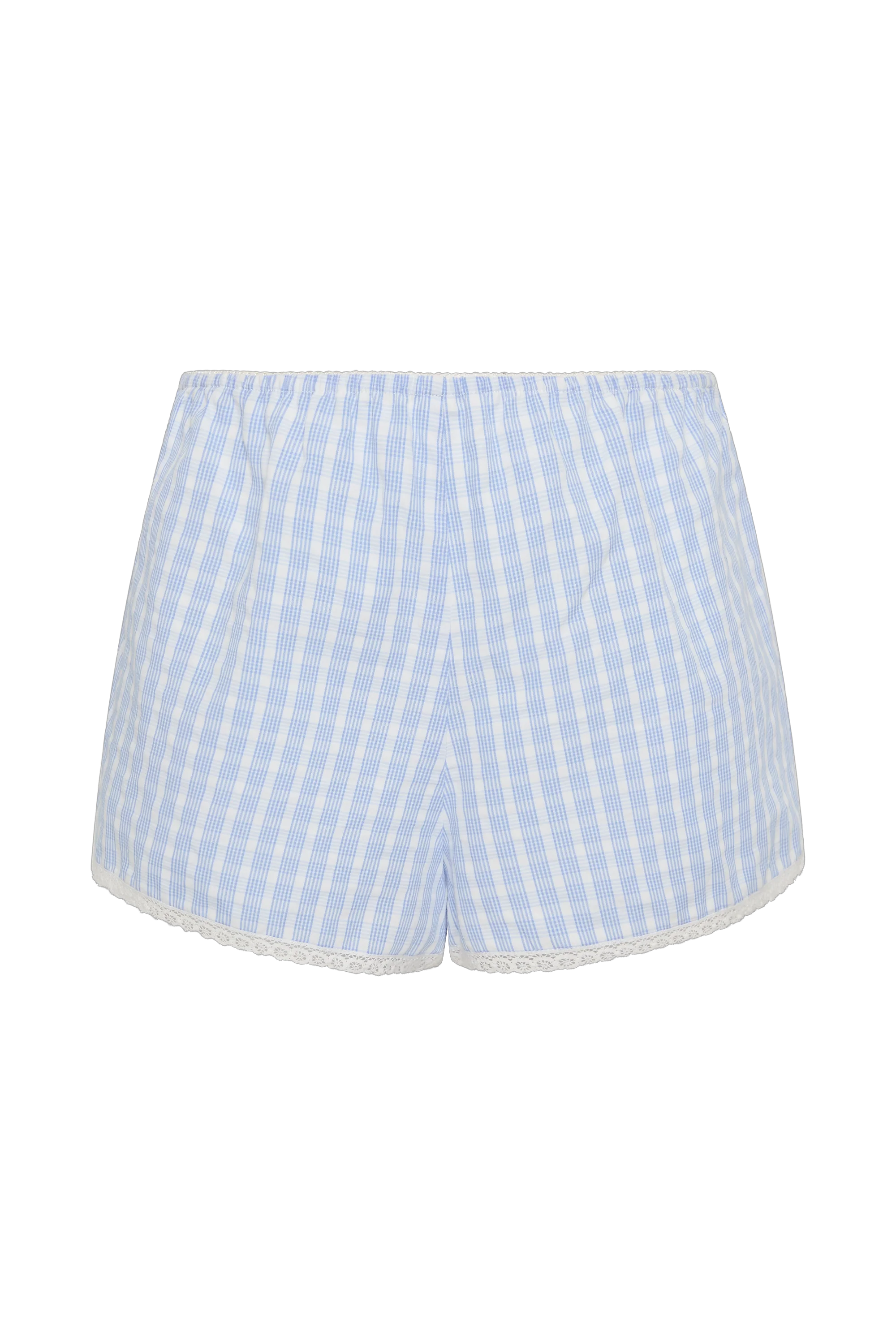Lonny Short Paloma Check Light Blue White - Image 6