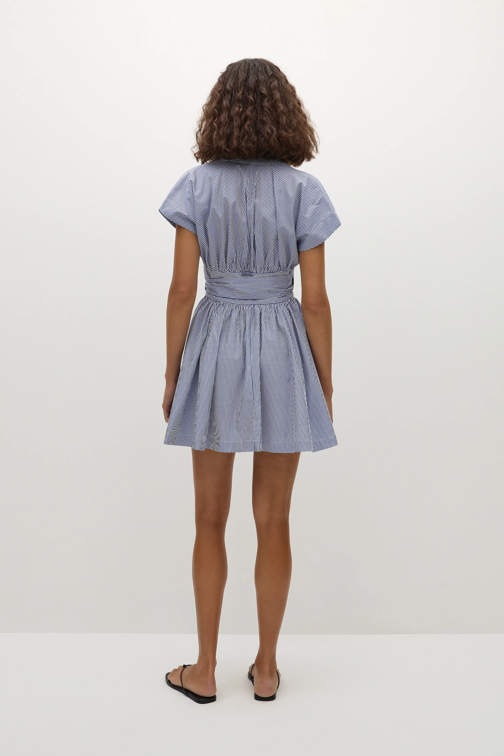 Lova Mini Dress Helle Stripe Vintage Navy - Final Sale - Image 4