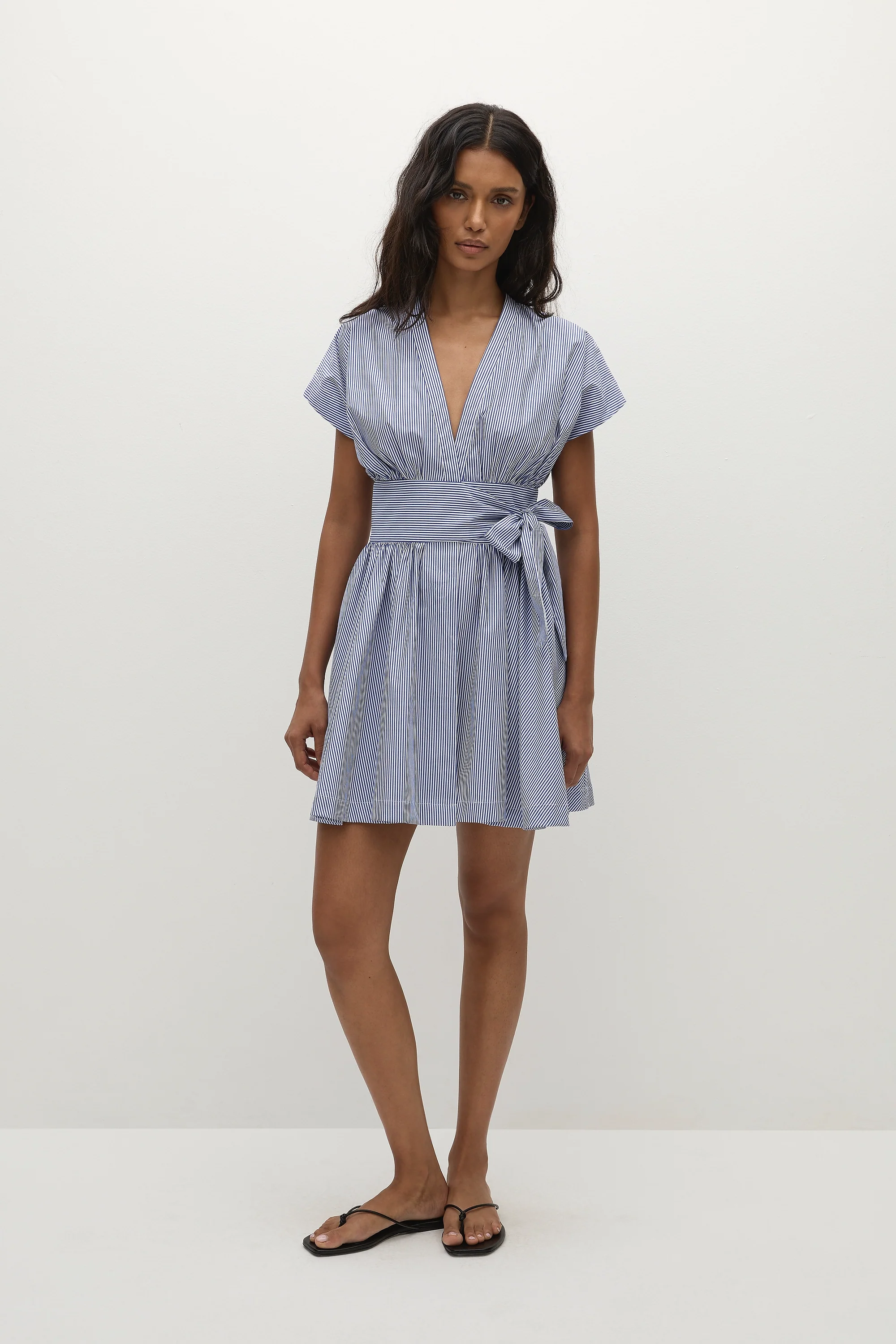 Lova Mini Dress Helle Stripe Vintage Navy - Final Sale - Image 5