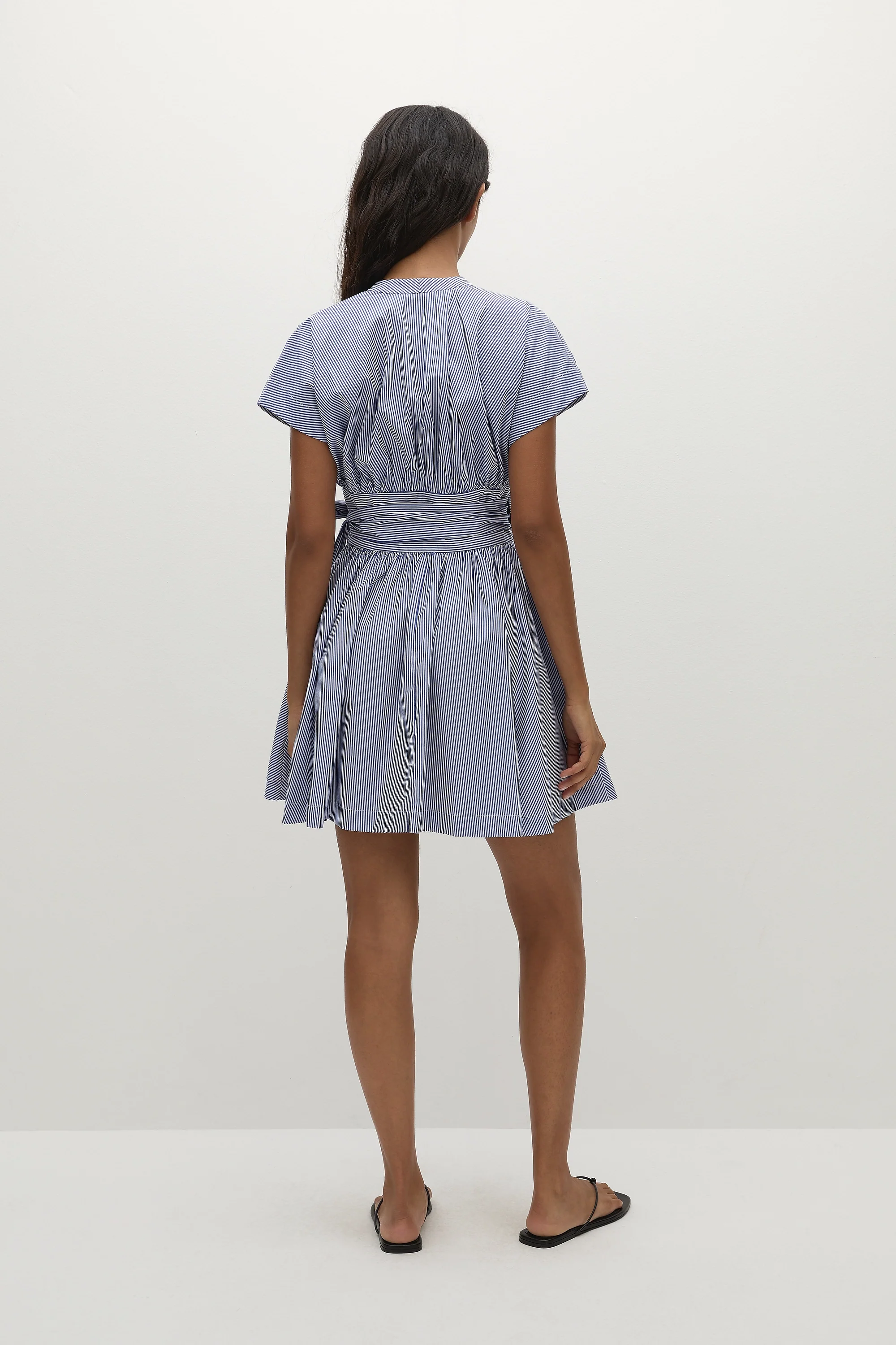 Lova Mini Dress Helle Stripe Vintage Navy - Final Sale - Image 8
