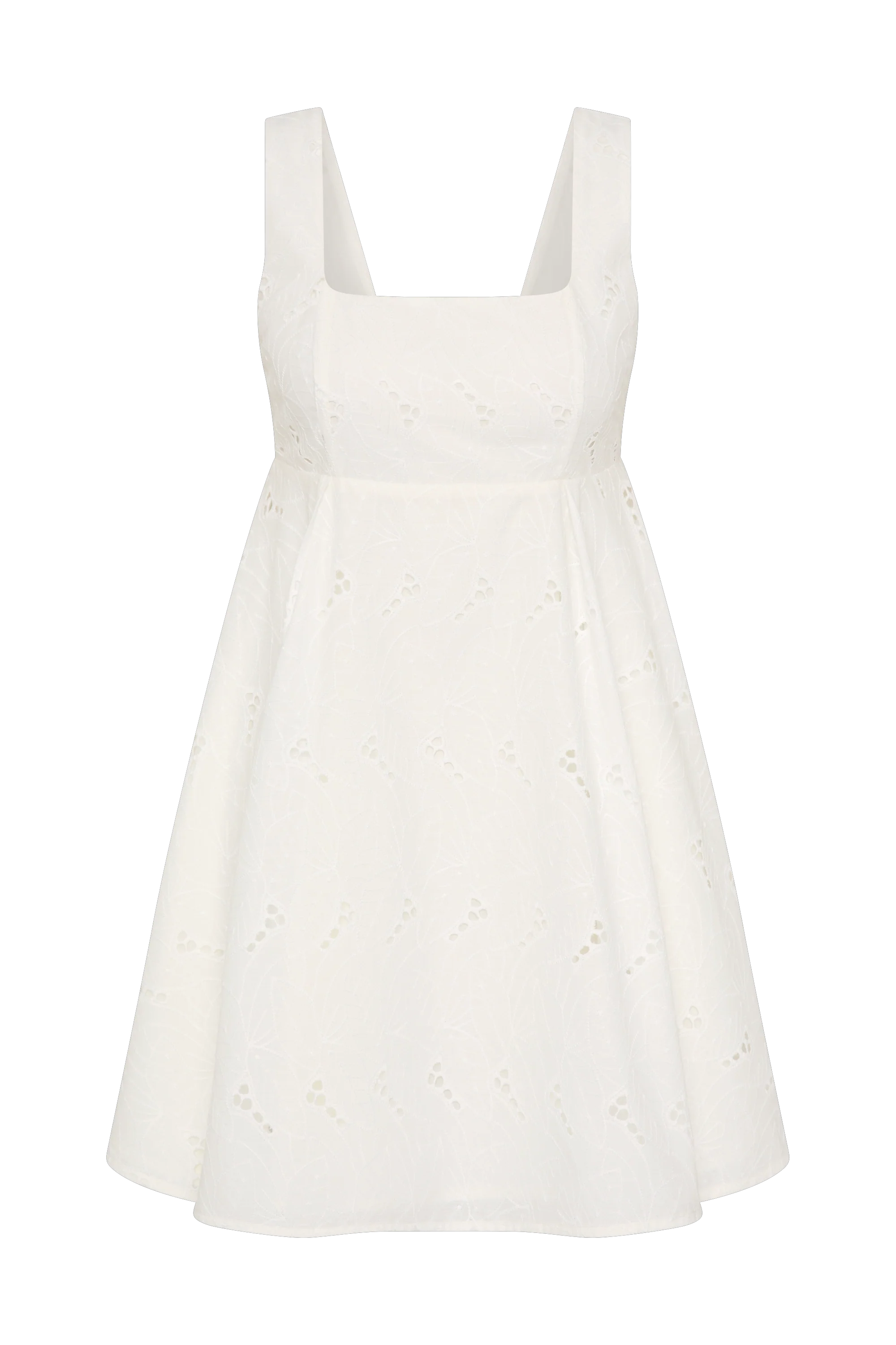 Lovis Mini Dress Birgitta Broderie Anglaise White - Final Sale - Image 6