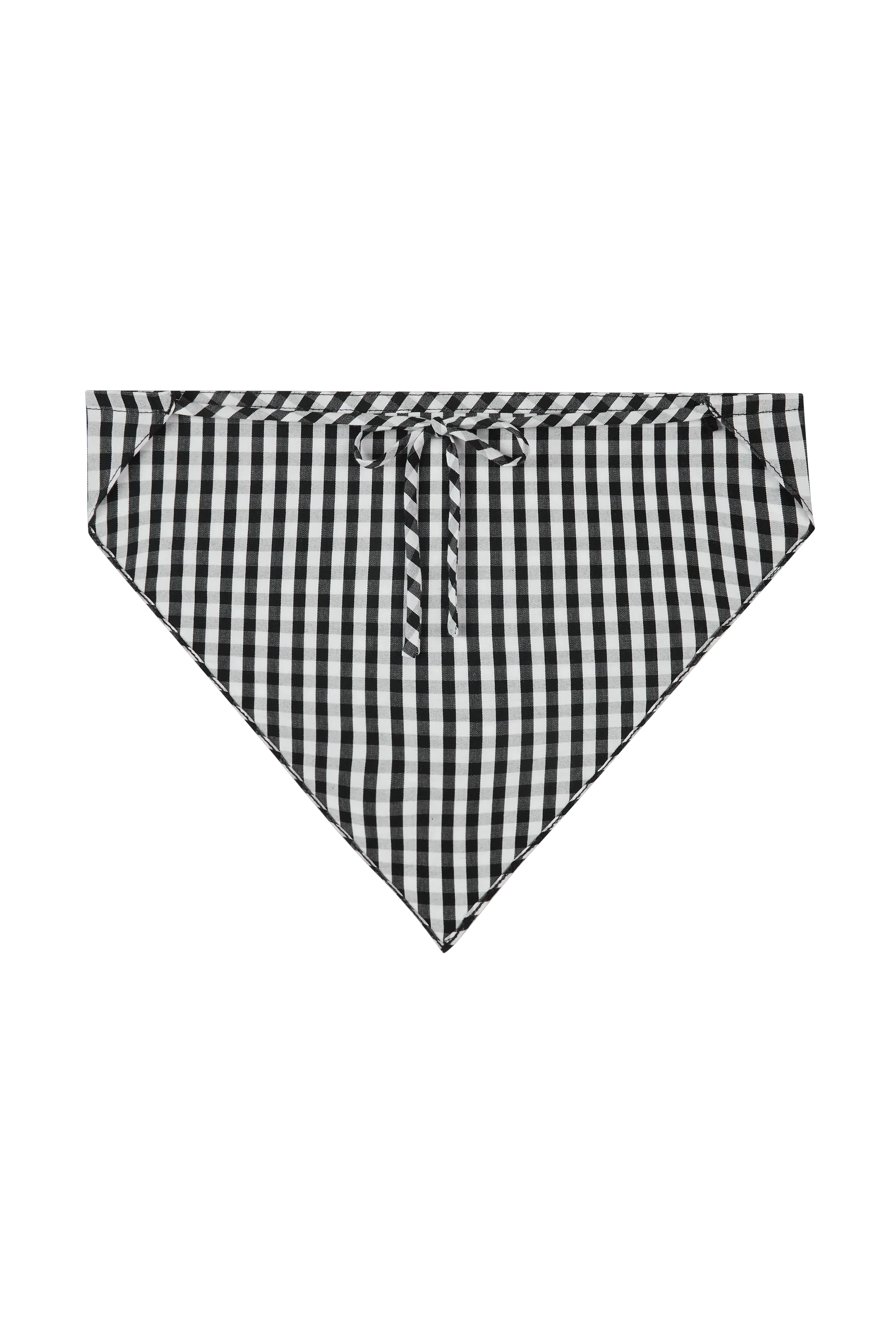 Lucia Head Scarf Black Textured Gingham - Image 5
