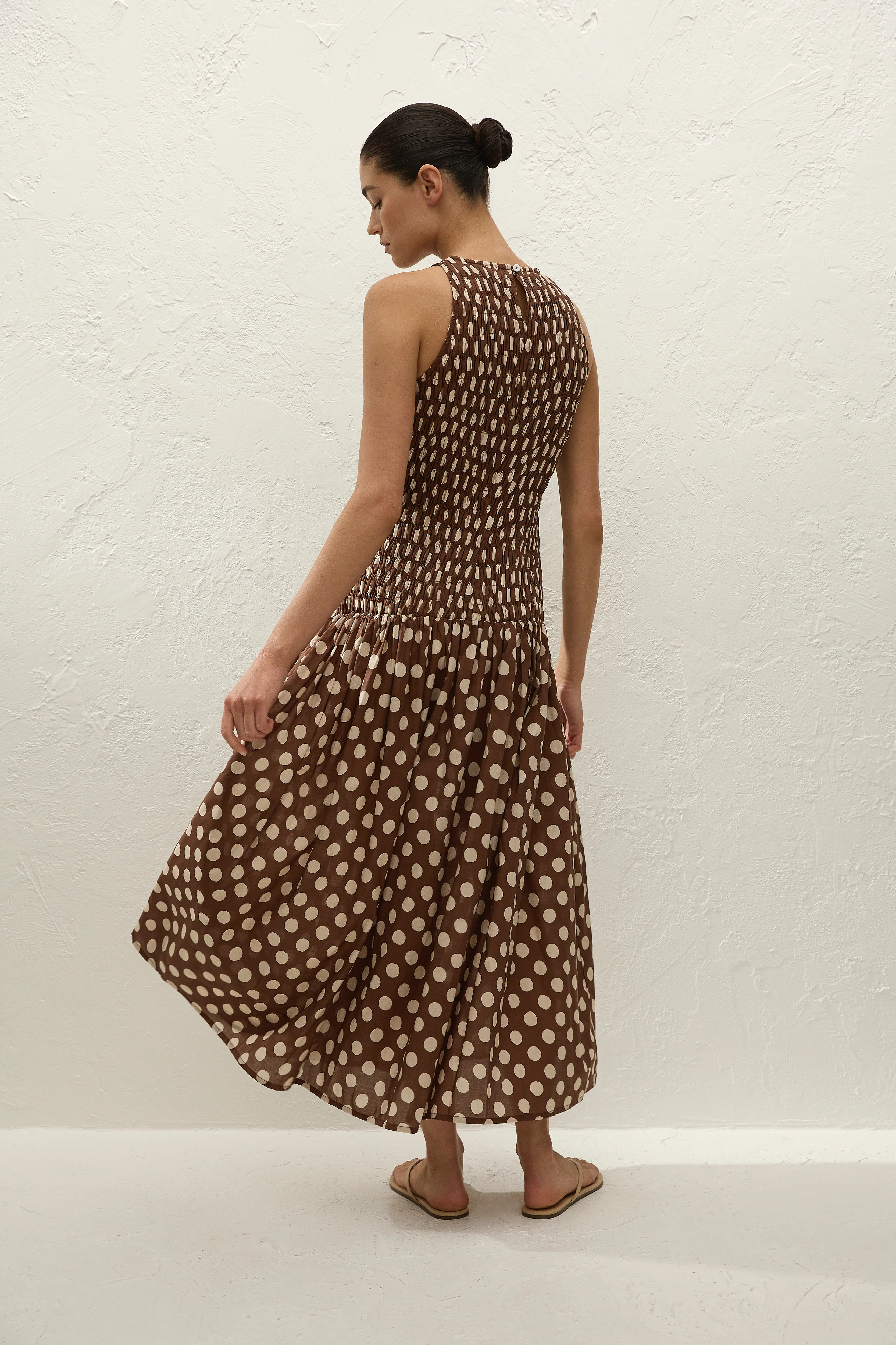 Luisa Midi Dress Cioccolato Dot - Image 4