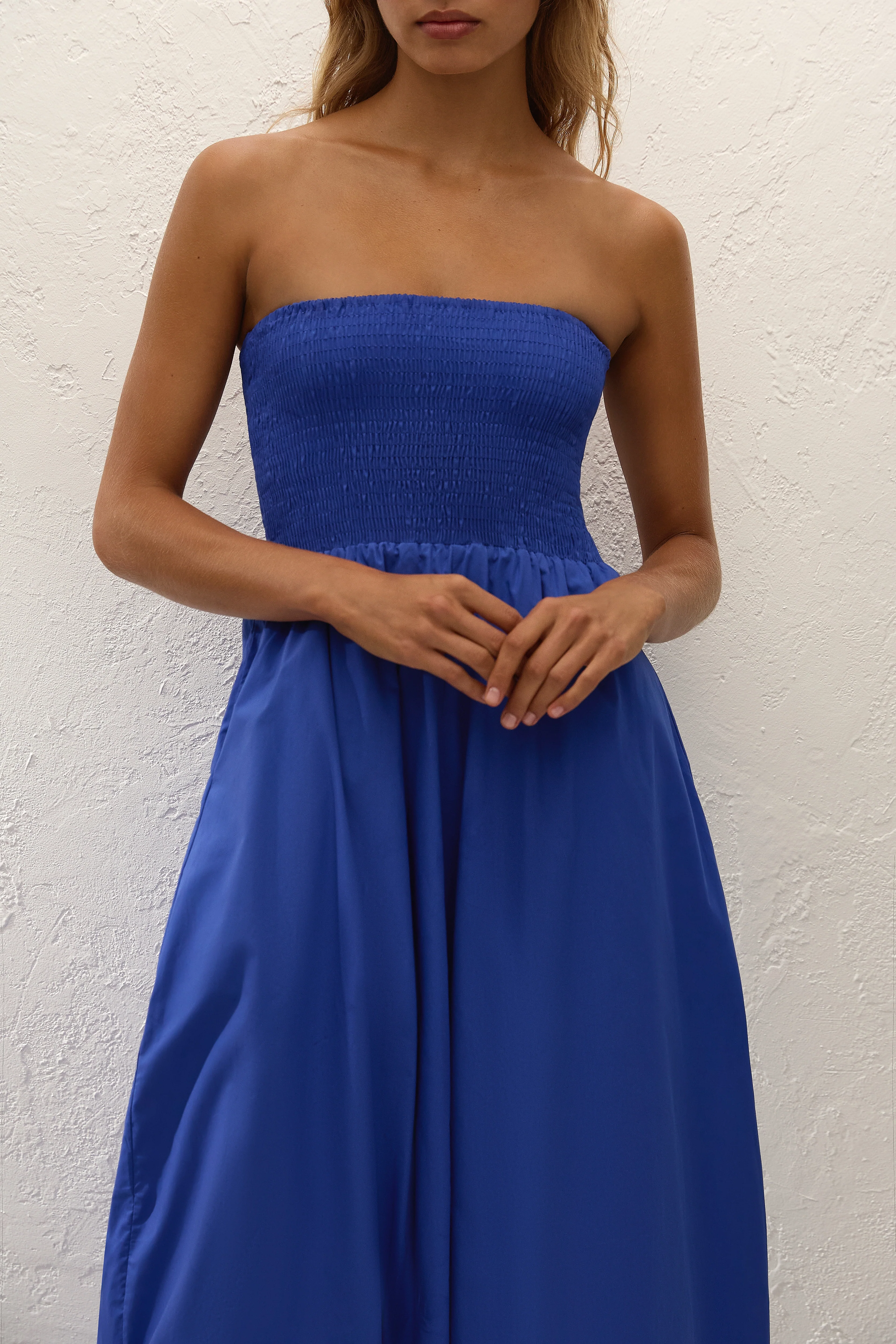 Lunaire Midi Dress Cobalt - Image 2