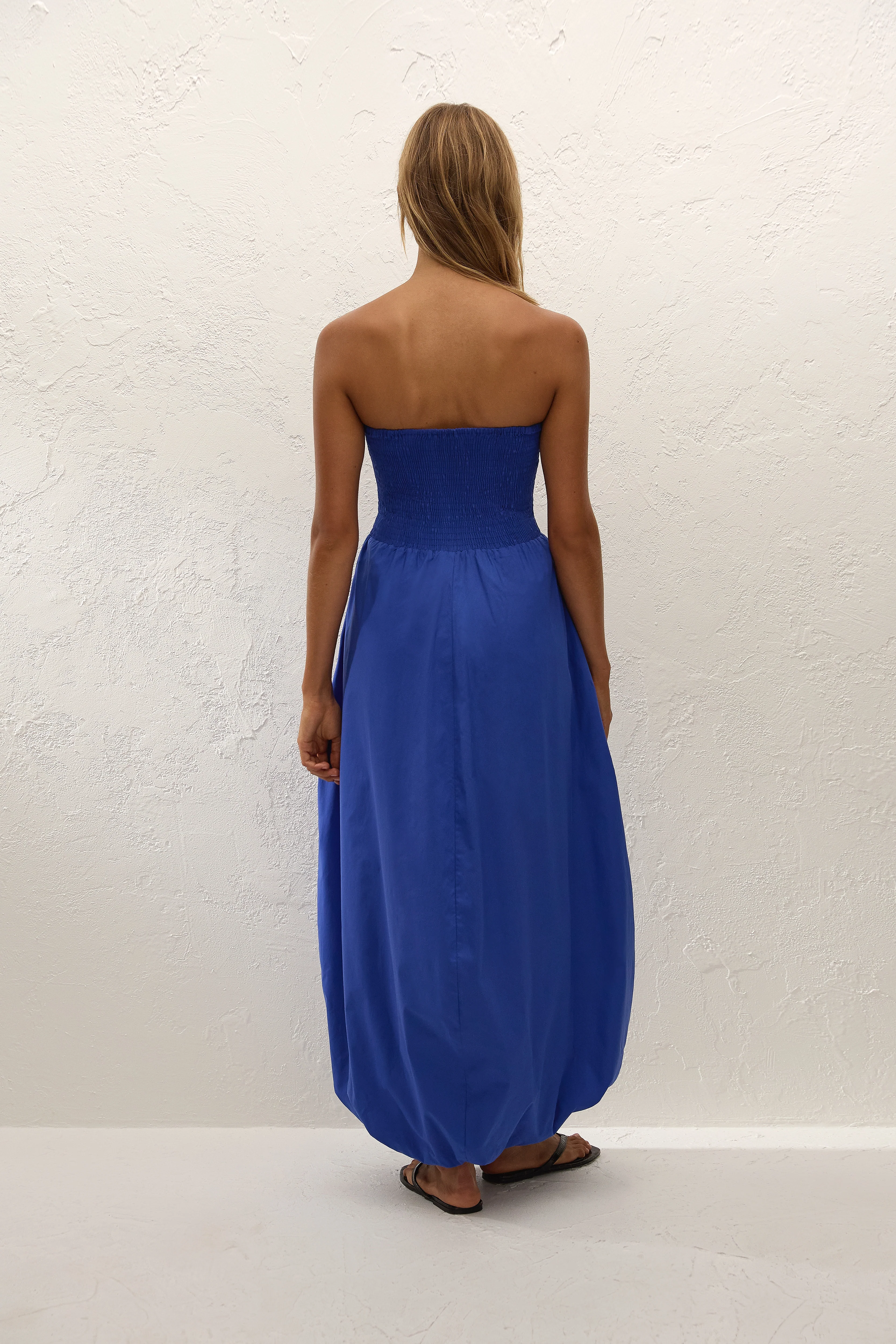 Lunaire Midi Dress Cobalt - Image 4