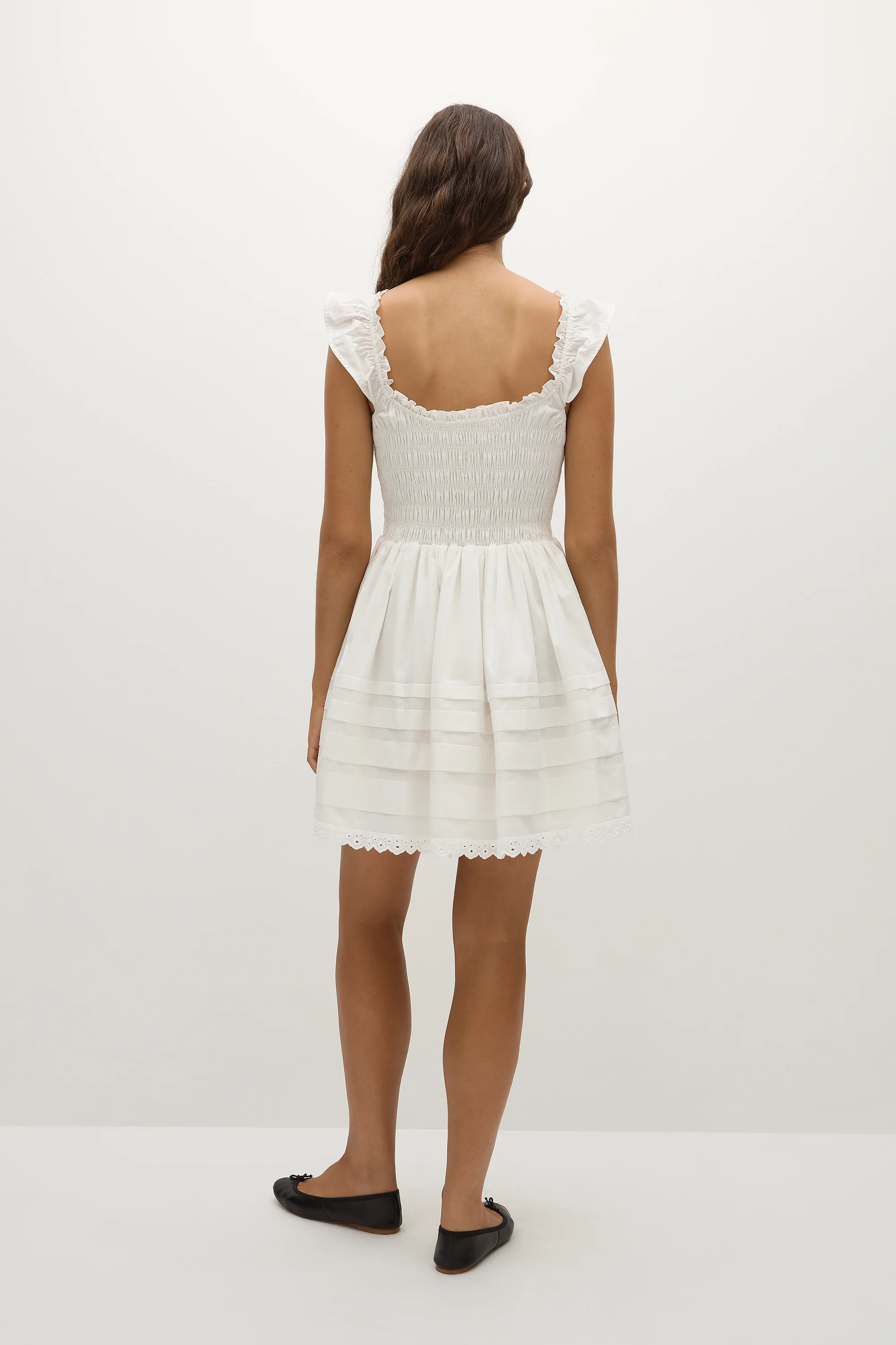 Maja Mini Dress White - Final Sale - Image 4