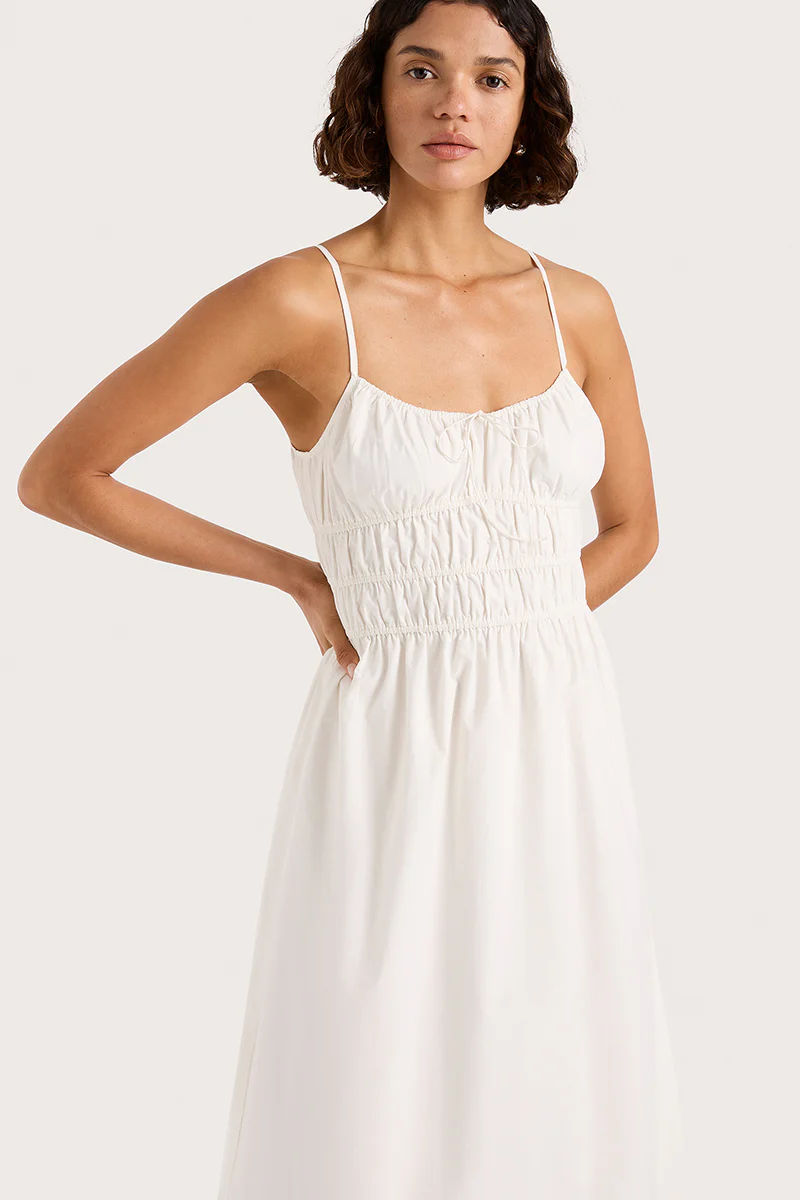 Marianne Midi Dress White - Image 2