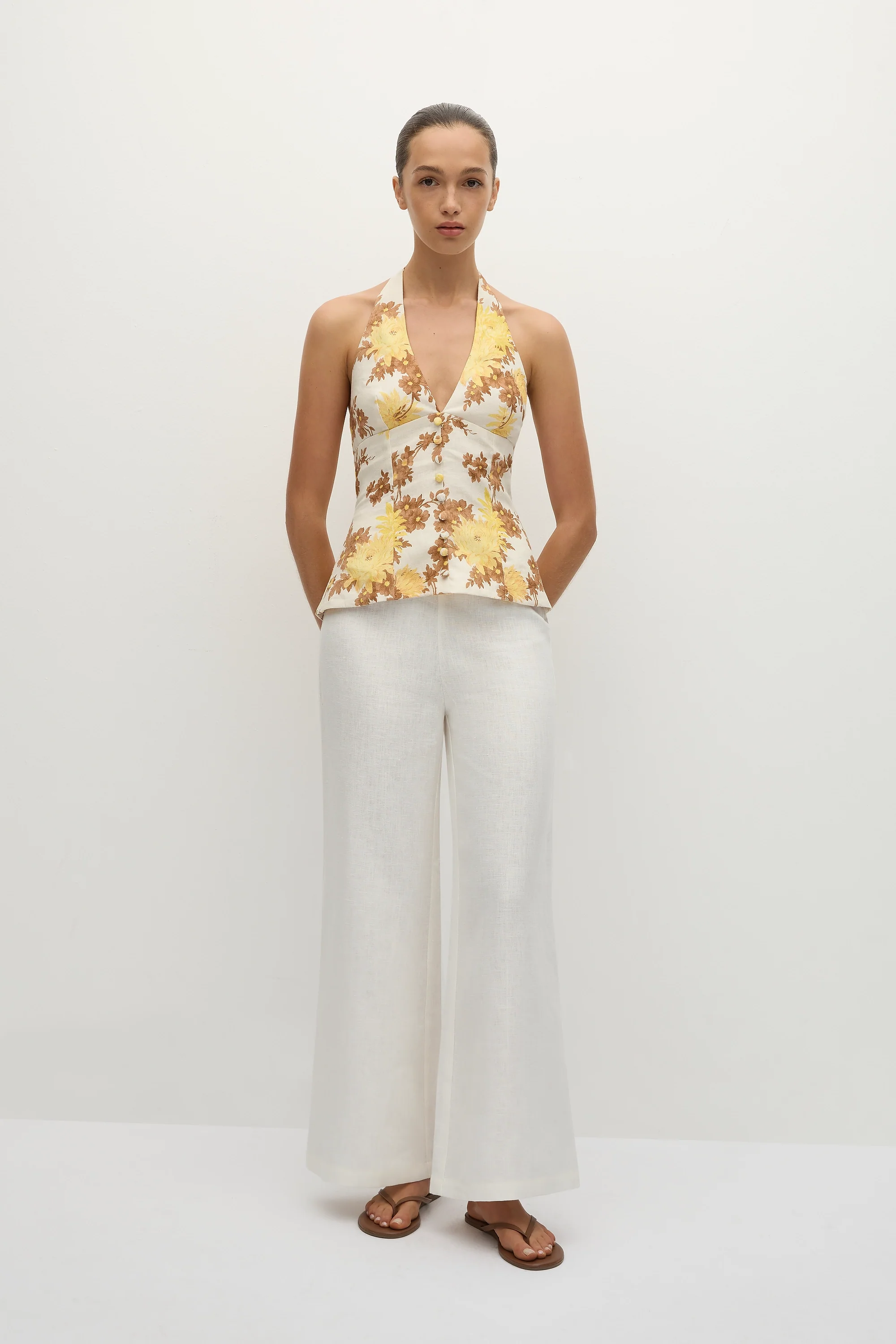 Marie Top Midsummer Floral - Final Sale