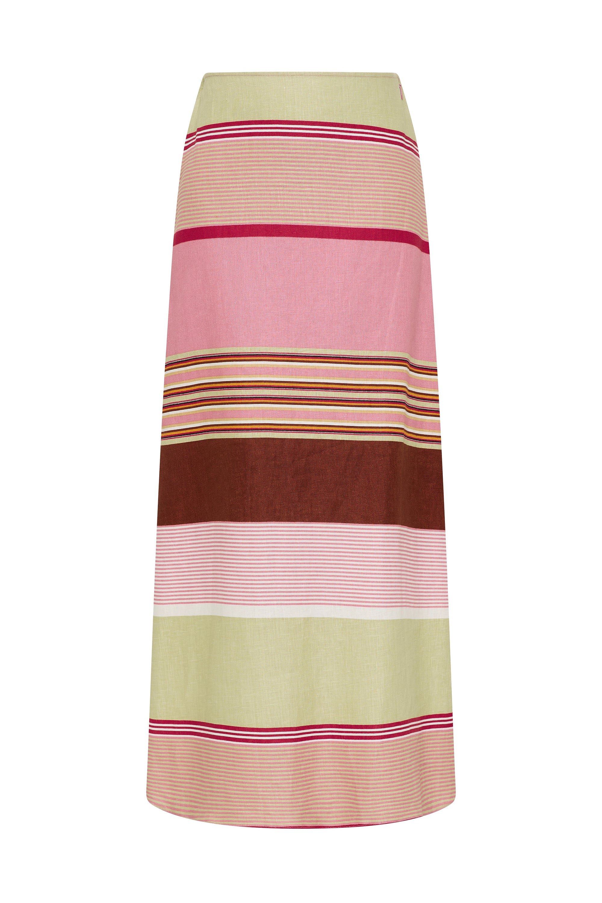 Martina Maxi Skirt Barragan Stripe Dusty Mauve - Image 6