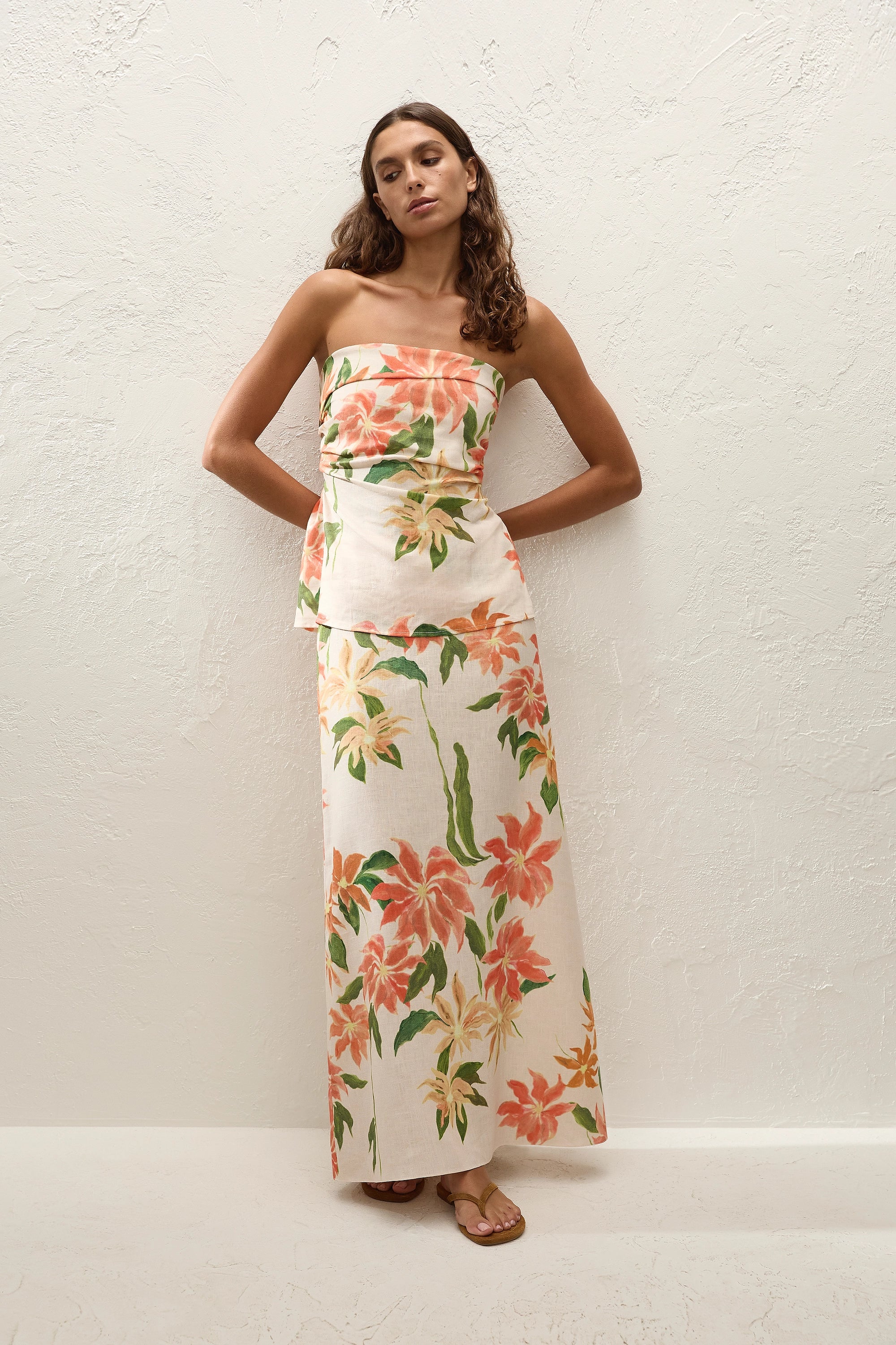Martina Maxi Skirt Jardines Floral