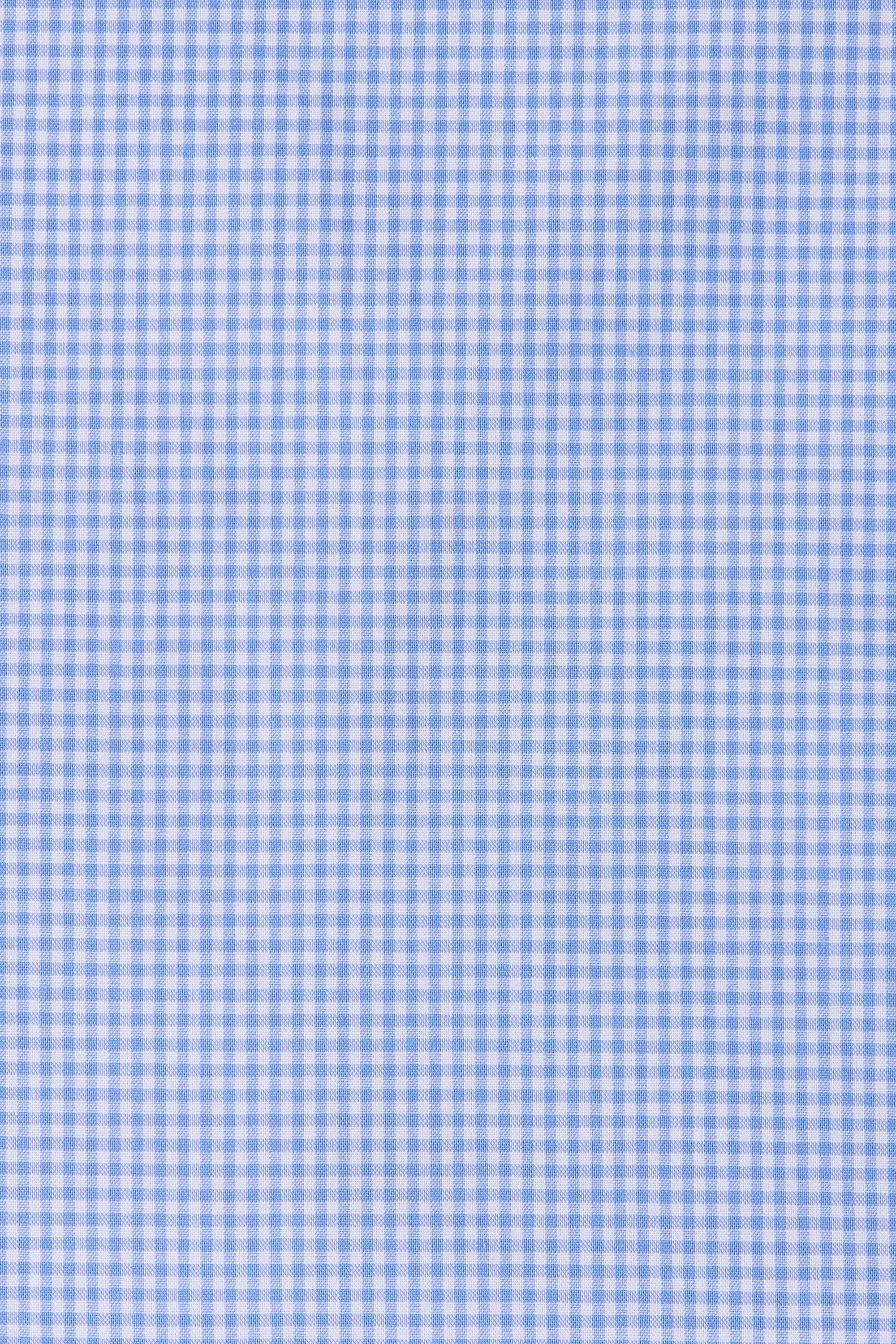Martine Pant Micro Gingham Soft Blue - Final Sale - Image 5