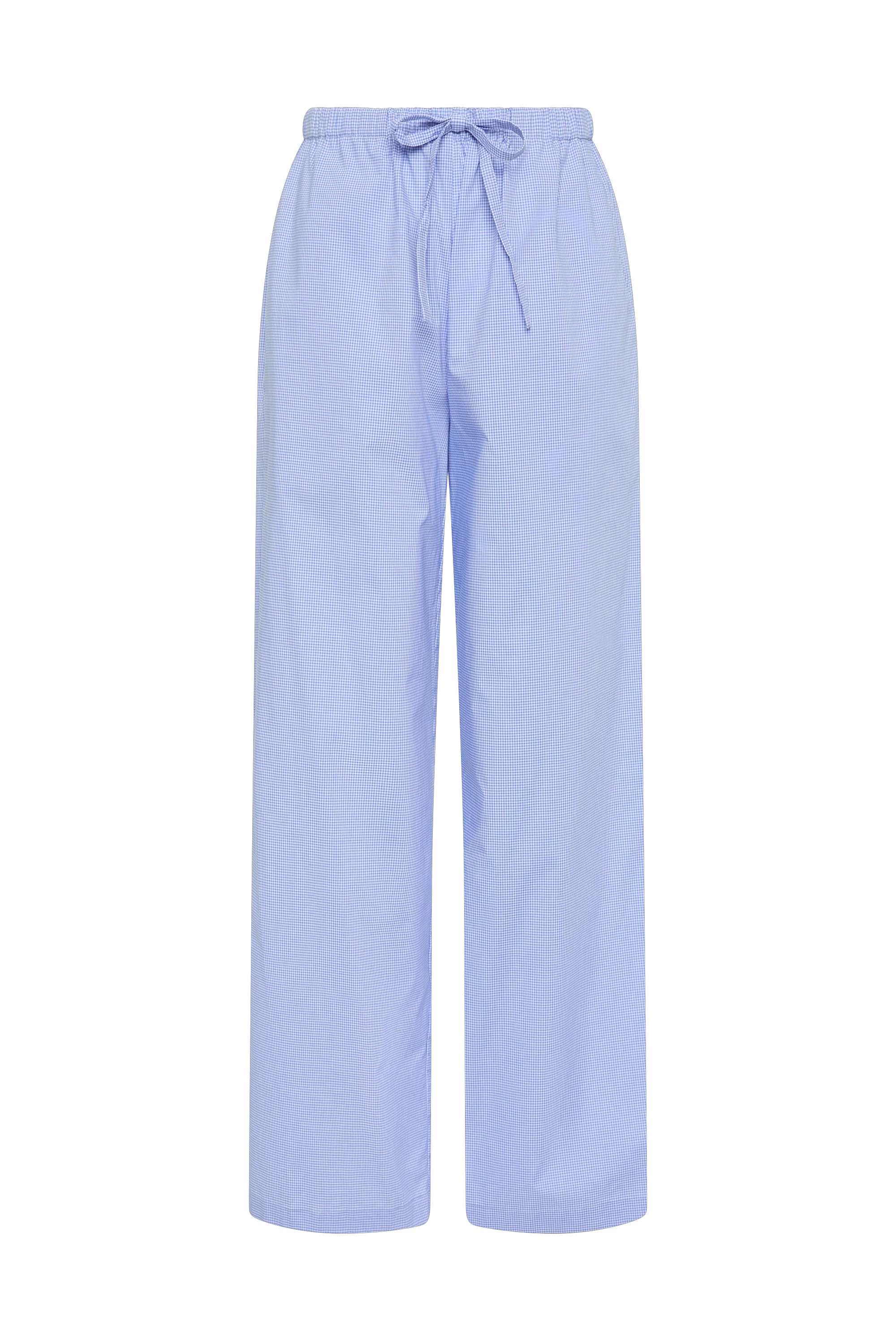 Martine Pant Micro Gingham Soft Blue - Final Sale - Image 6