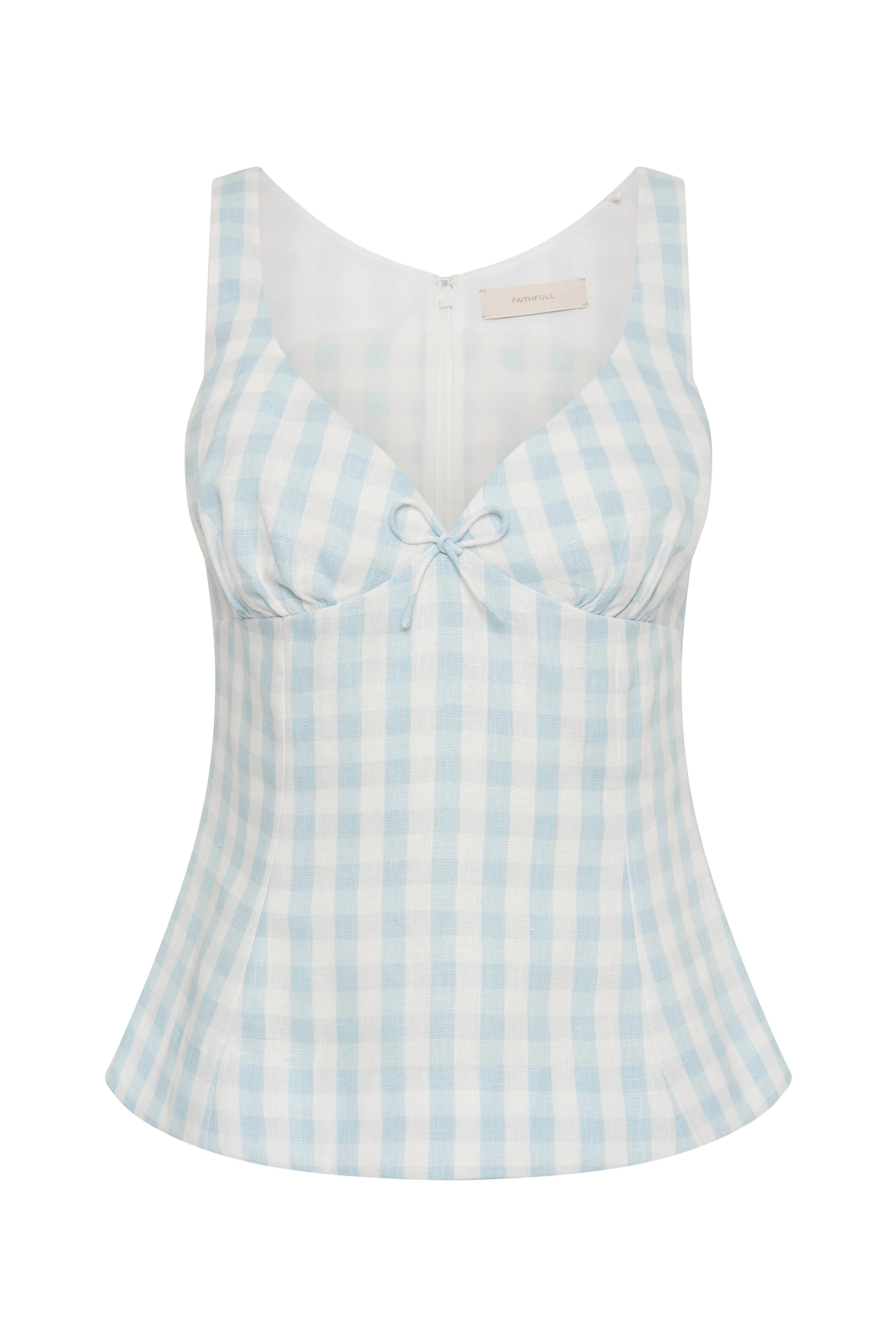 Martuba Top Gingham Sky Blue - Image 6