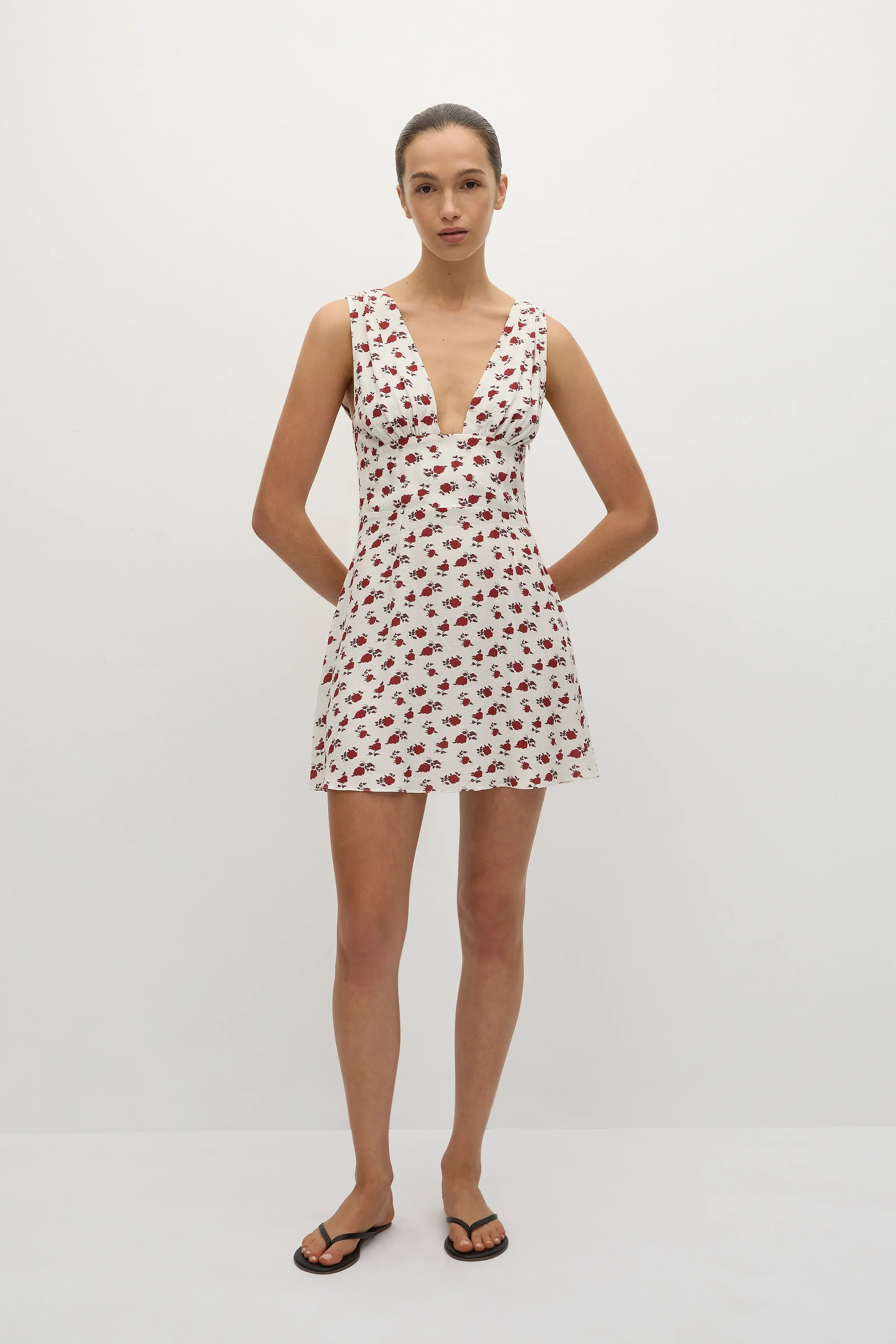 Mela Mini Dress Hazy Rose Deep Red - Final Sale