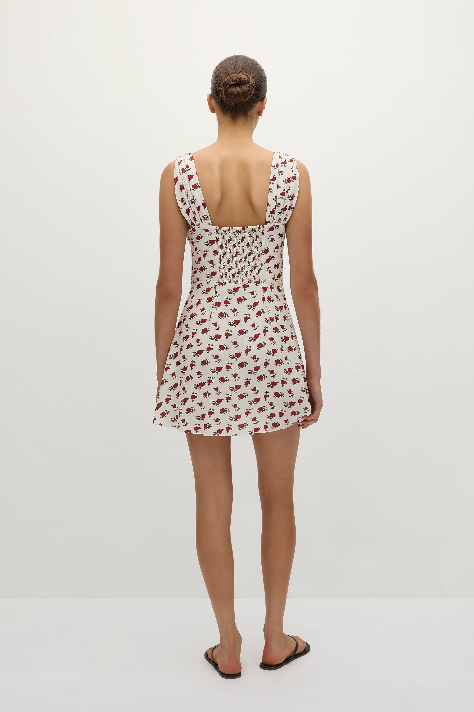 Mela Mini Dress Hazy Rose Deep Red - Final Sale - Image 3