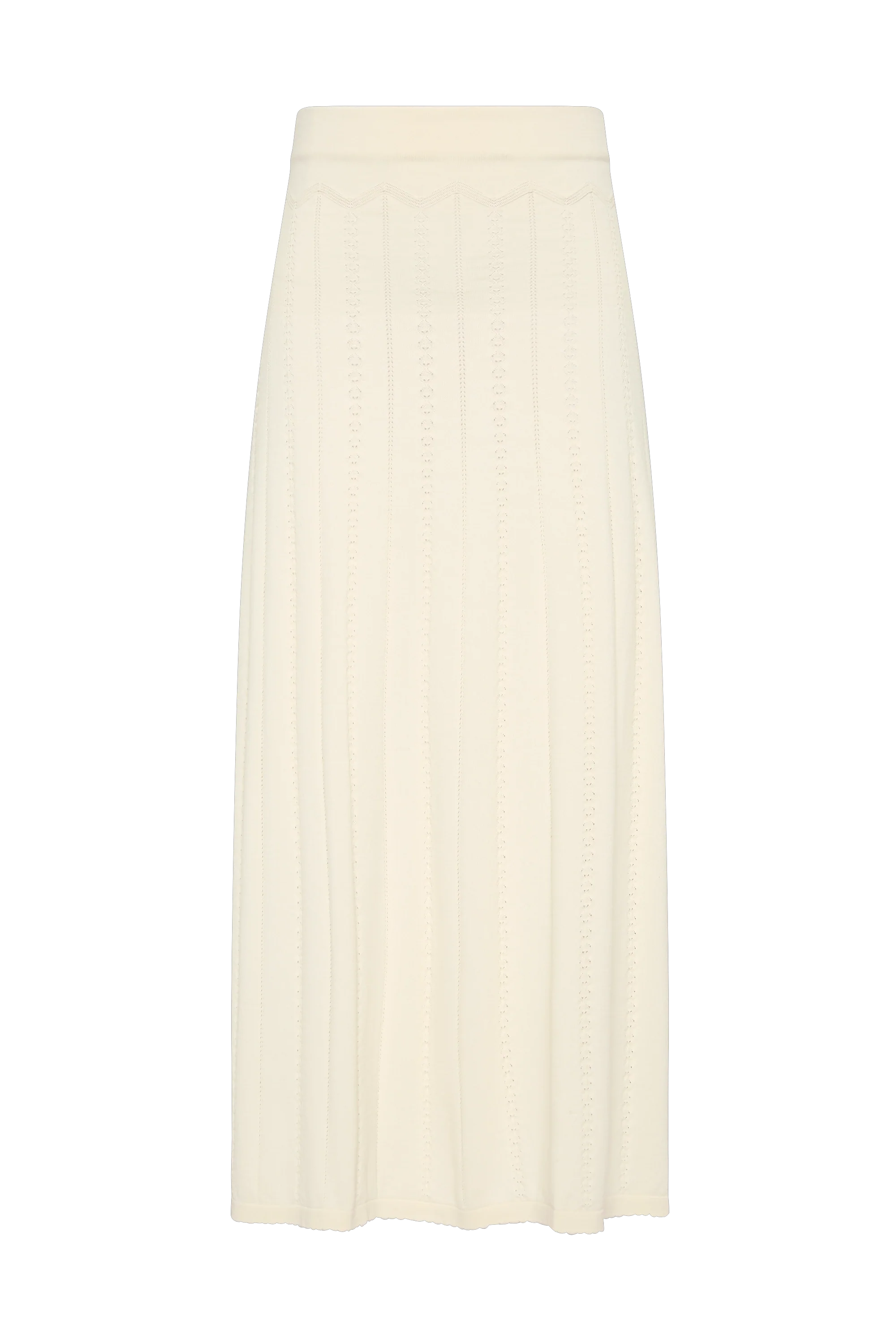 Mieralla Maxi Skirt Maja Pointelle Vintage White - Image 6