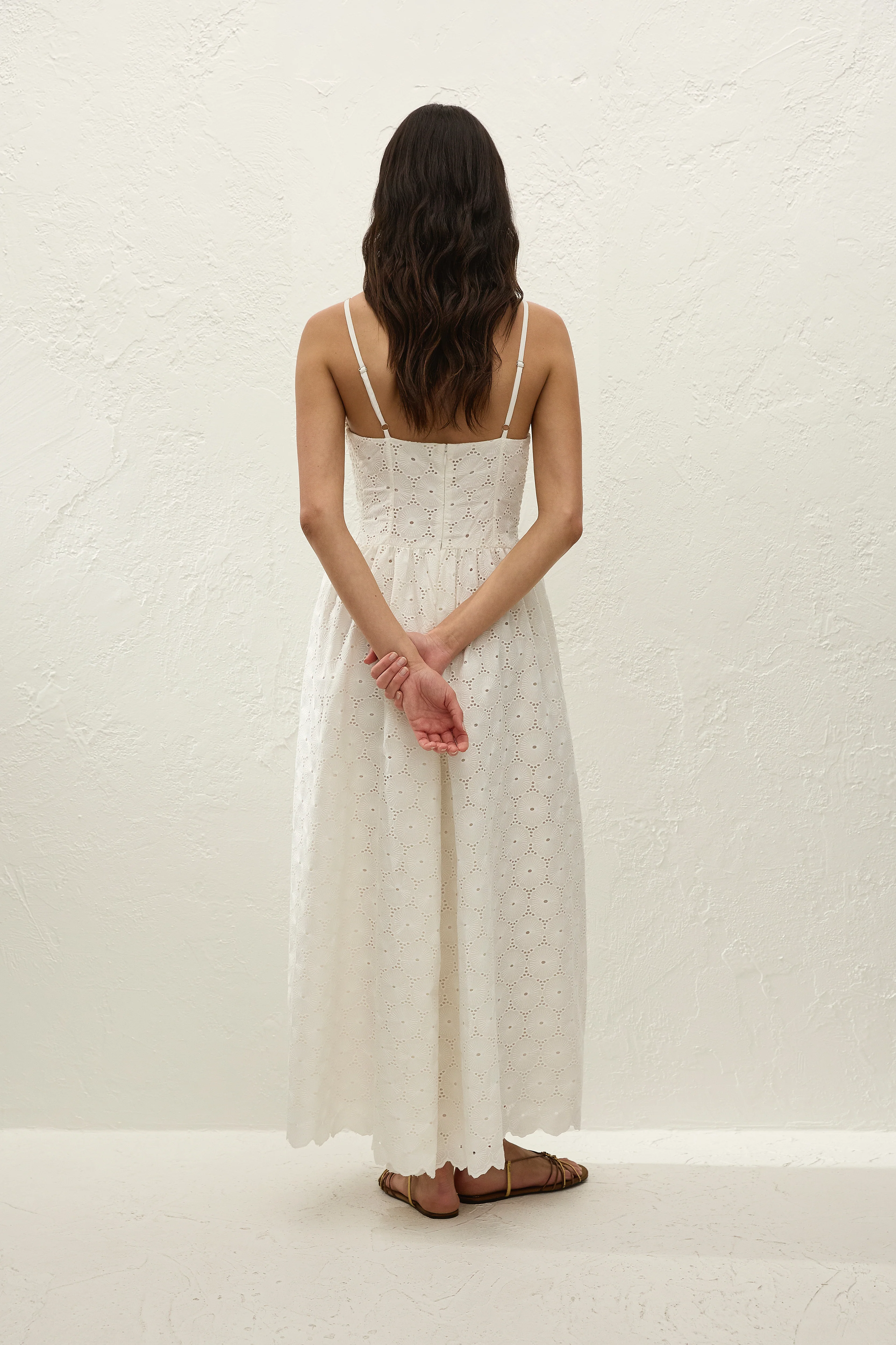 Milana Midi Dress Dolce Broderie White - Image 4
