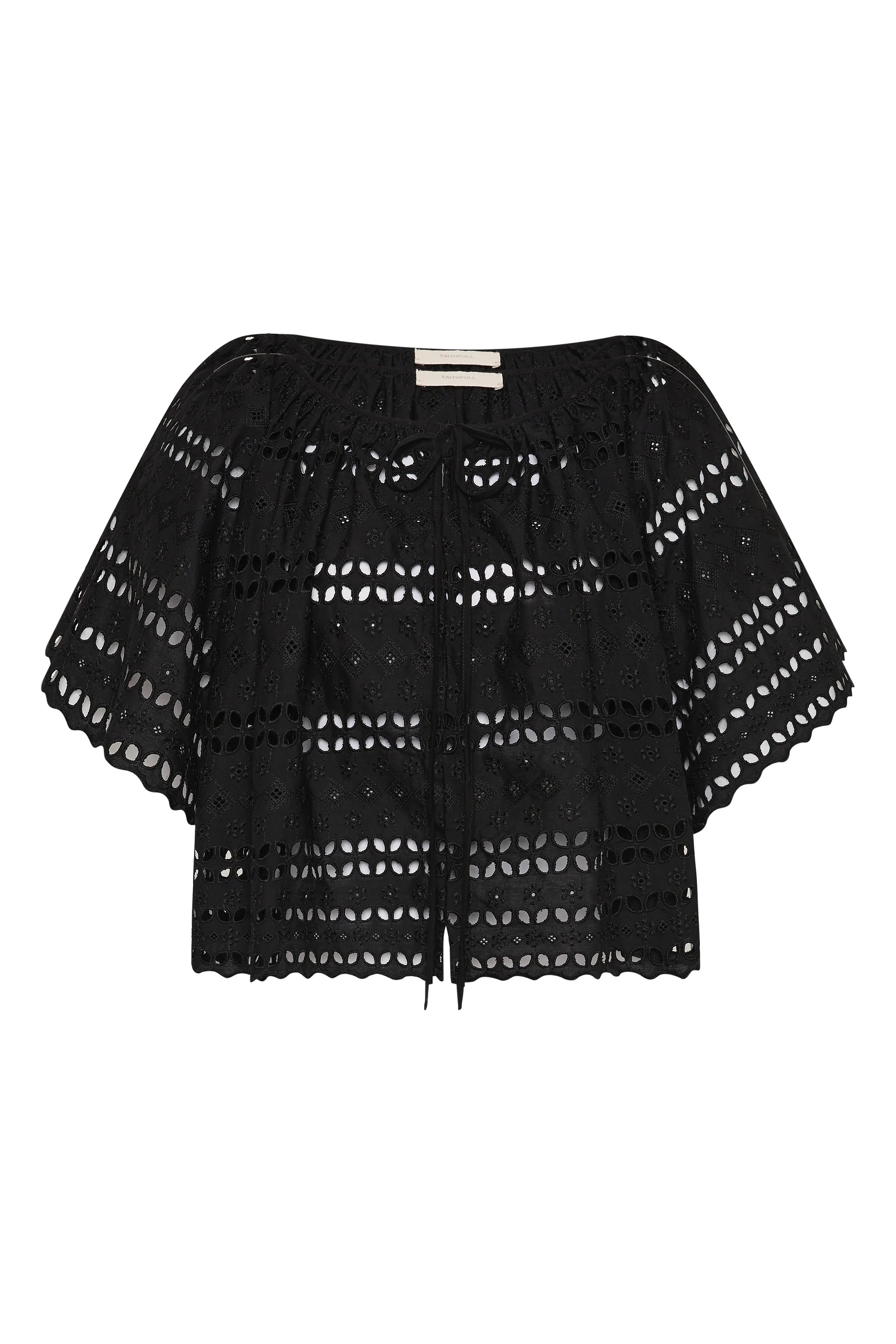 Mitla Top Rosa Broderie Black - Image 11