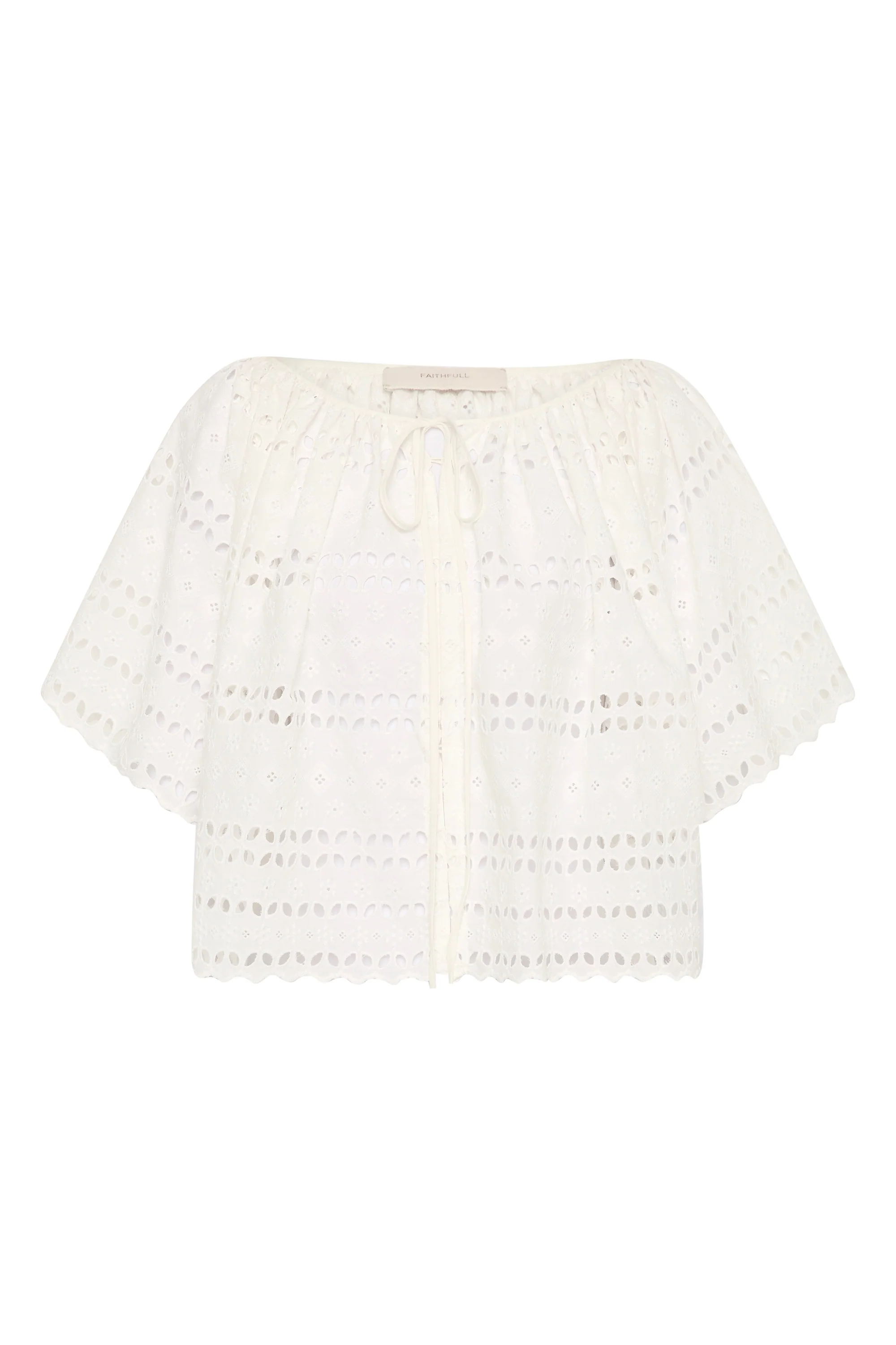 Mitla Top Rosa Broderie White - Image 10