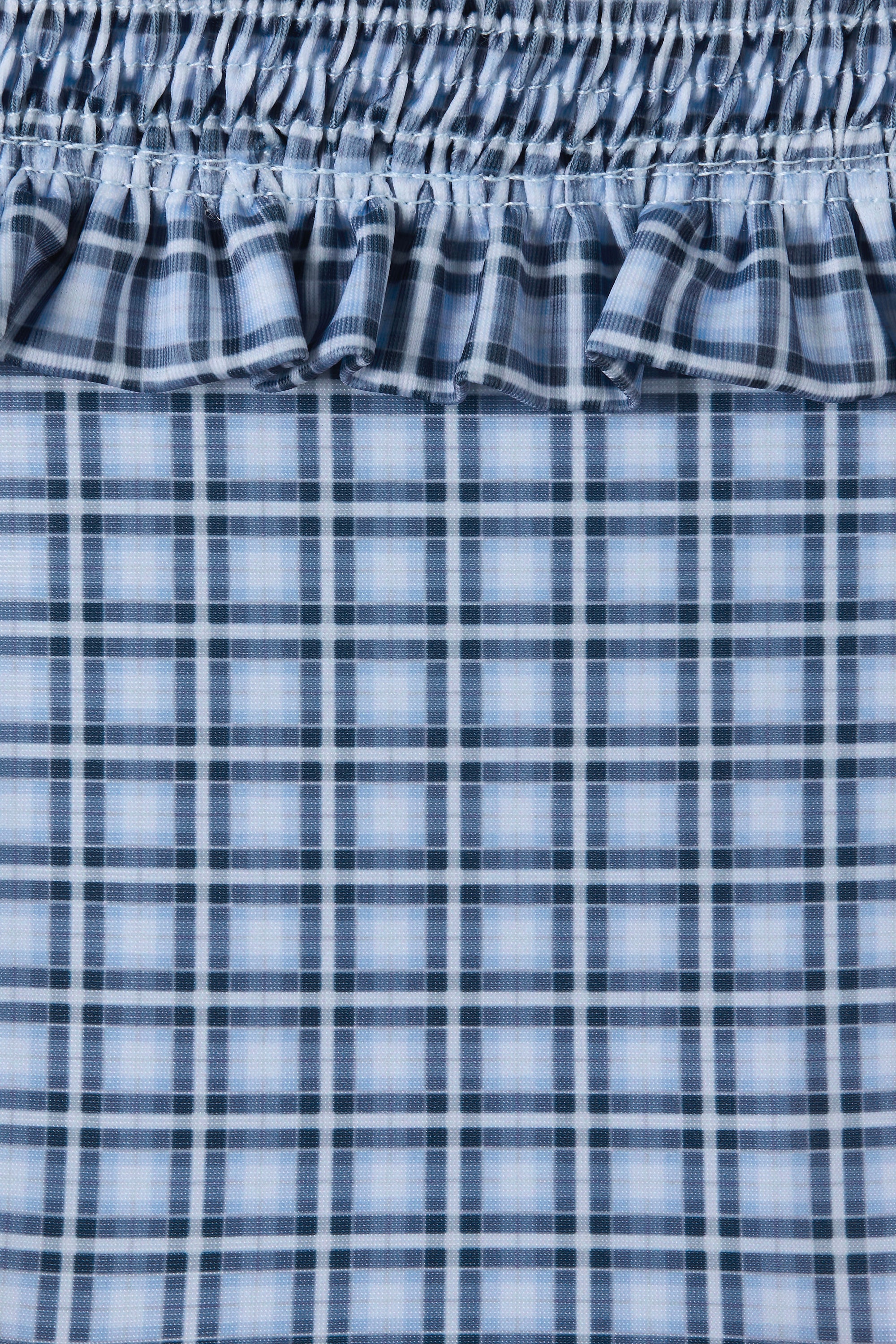 Moana Bikini Top Vintage Blue Check - Image 5