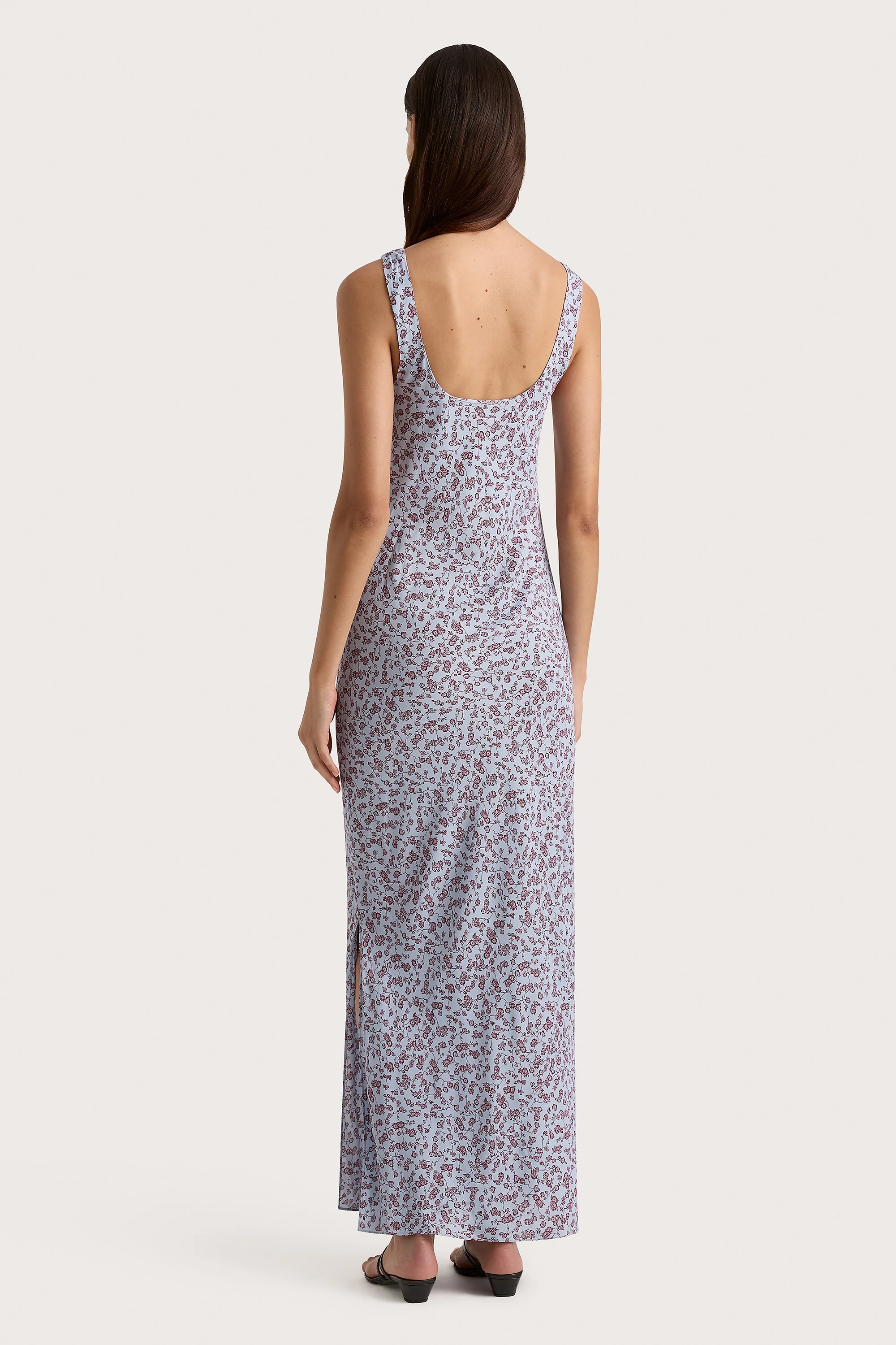 Olivia Maxi Dress Amaryllis Floral Blue - Final Sale - Image 11