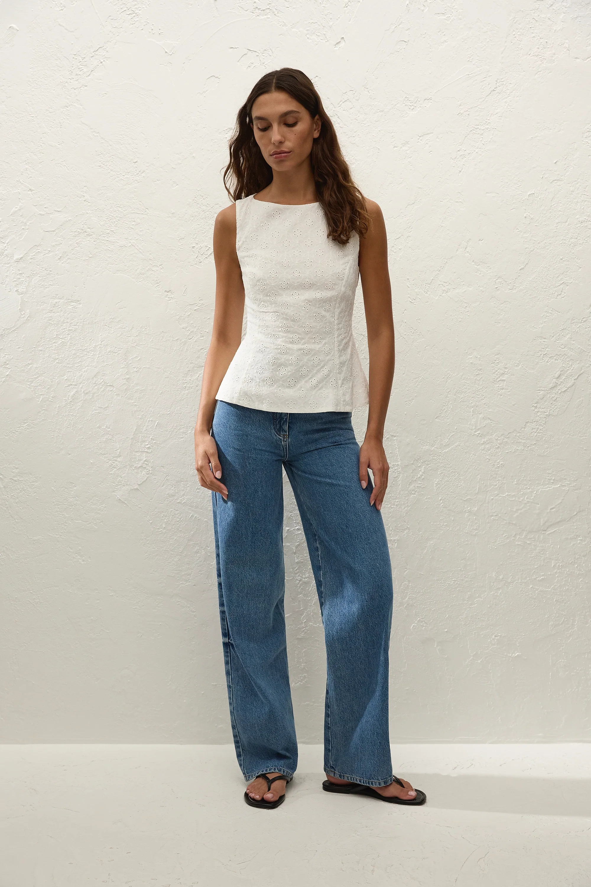 Olivia Top Valentina Broderie White - Image 5