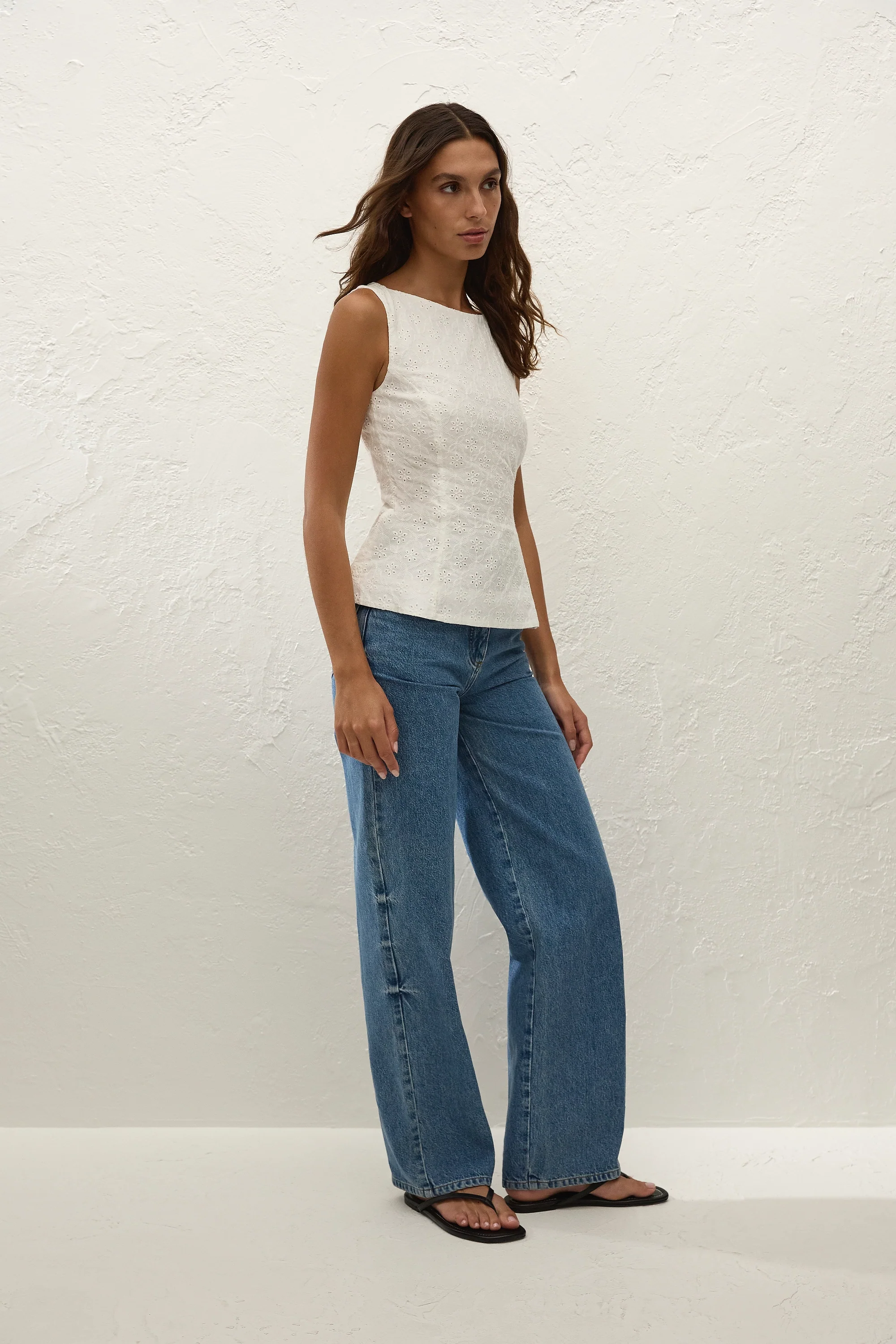 Olivia Top Valentina Broderie White - Image 7