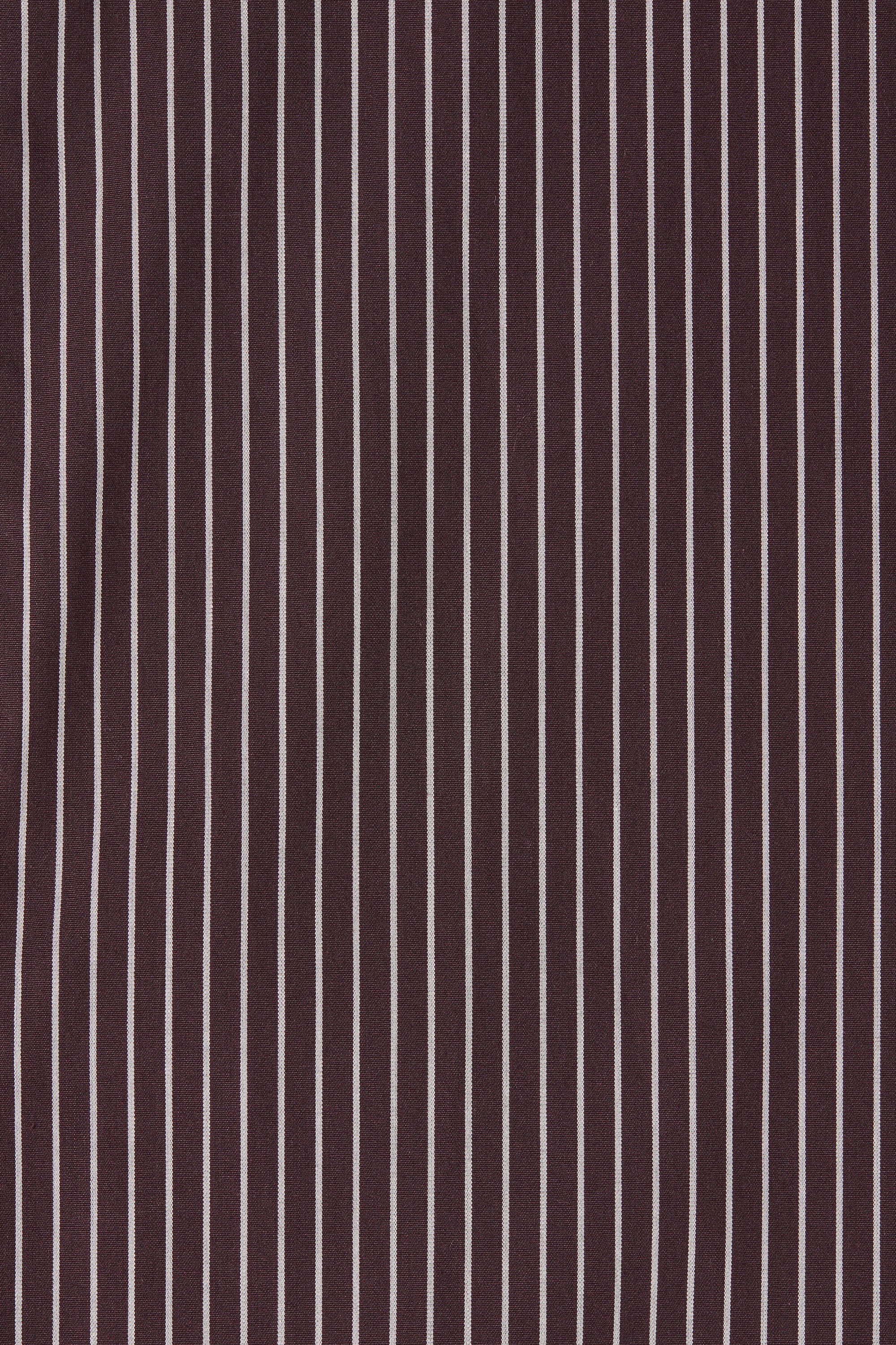 Pedrera Maxi Dress Rocio Pinstripe Chocolate Plum - Image 5