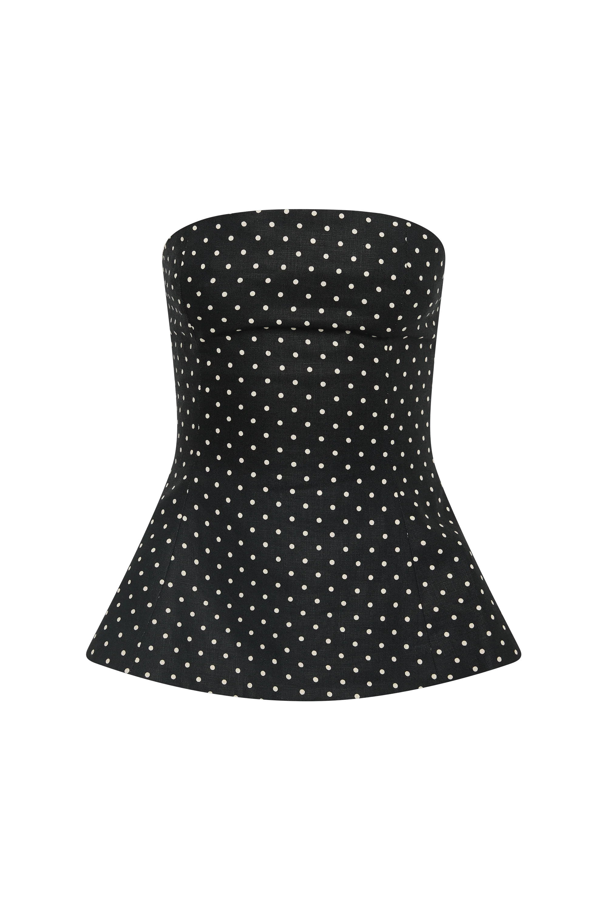 Petro Top Lola Polka Dot Black Cream - Image 6