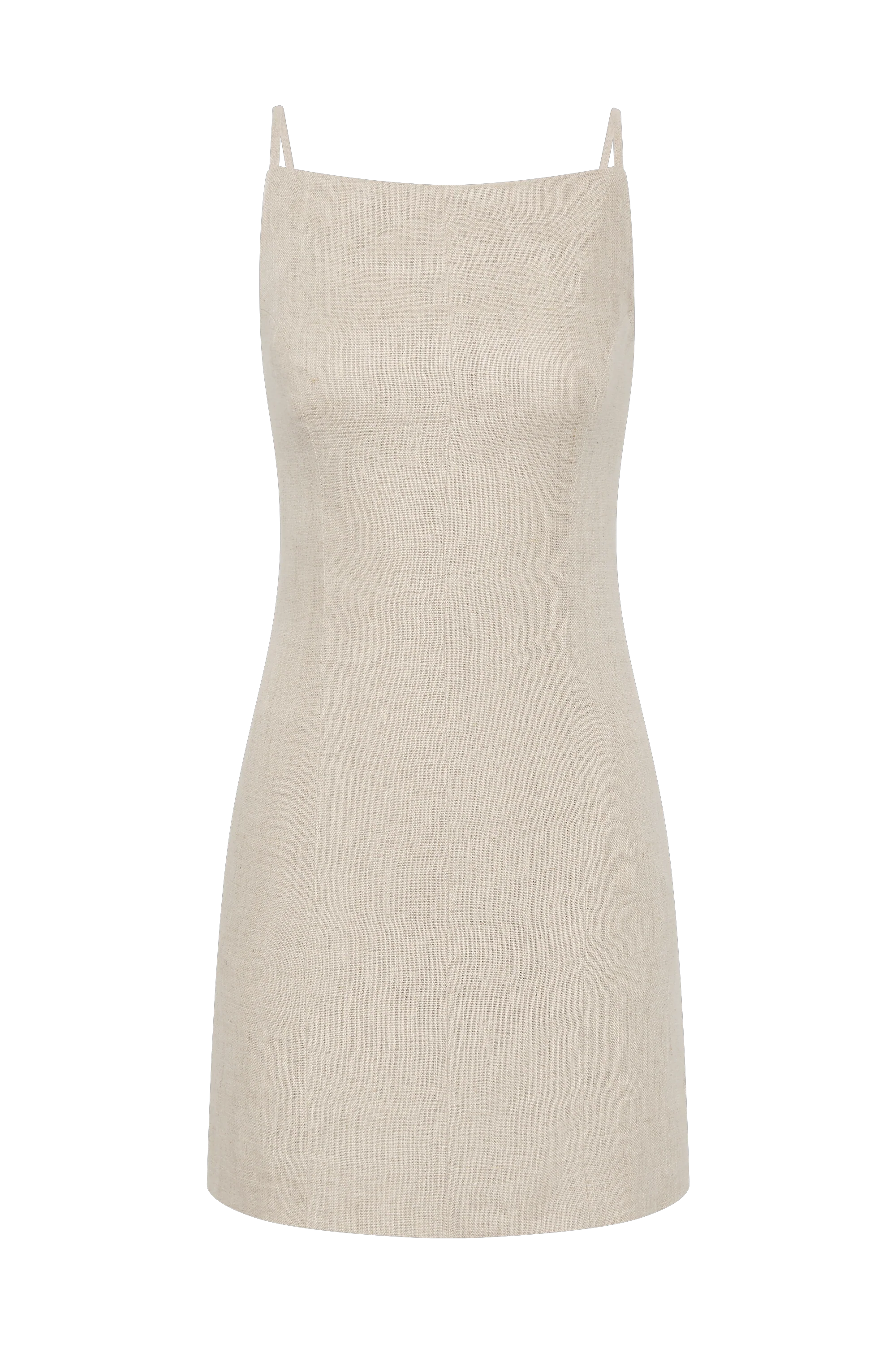 Poet Mini Dress Oatmeal - Final Sale - Image 7