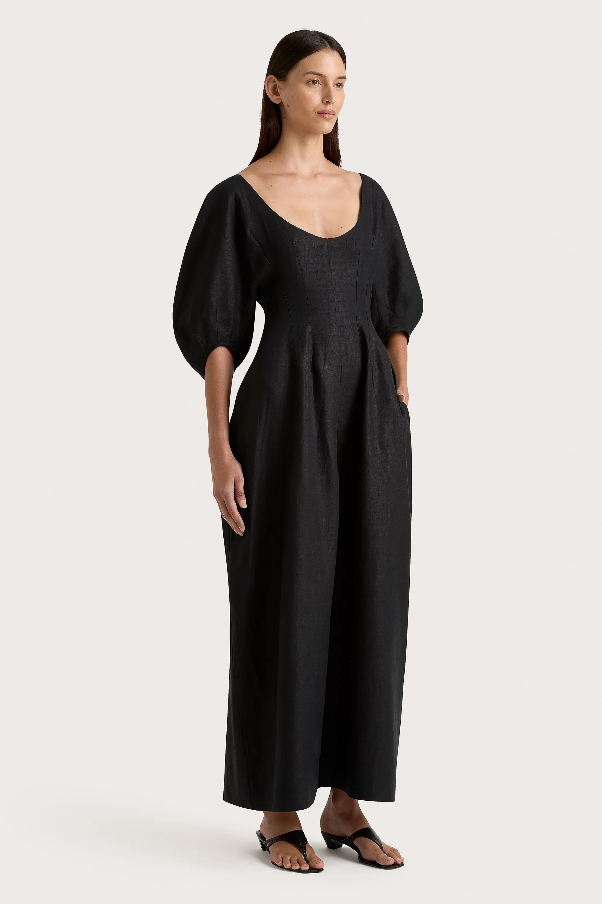 Raynara Maxi Dress Black - Final Sale - Image 3